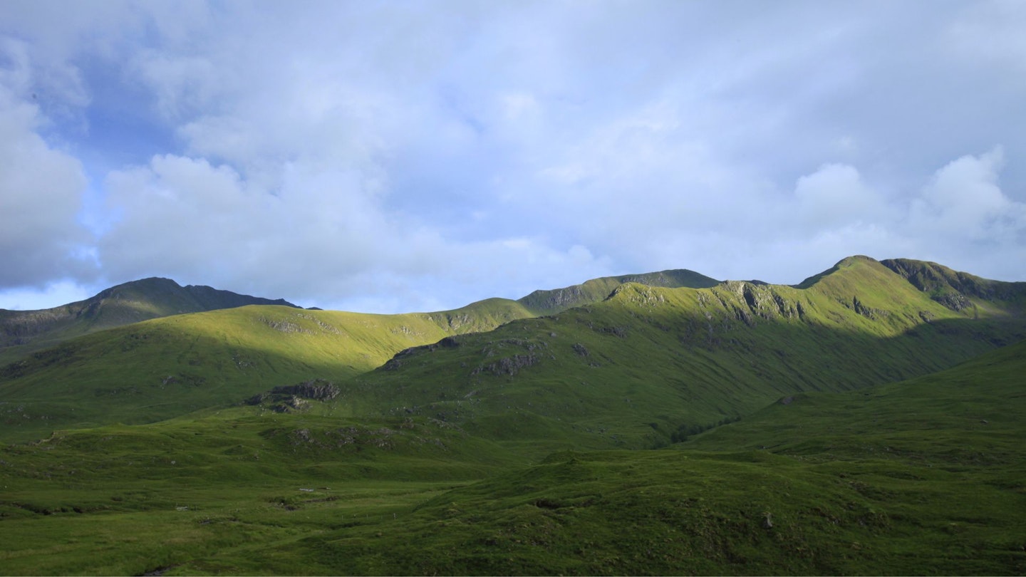 Five Sisters of Kintail, viewed from Glen Shiel
