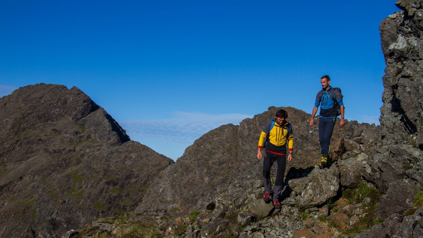 Hiking on the Cuillin Ridge Skye