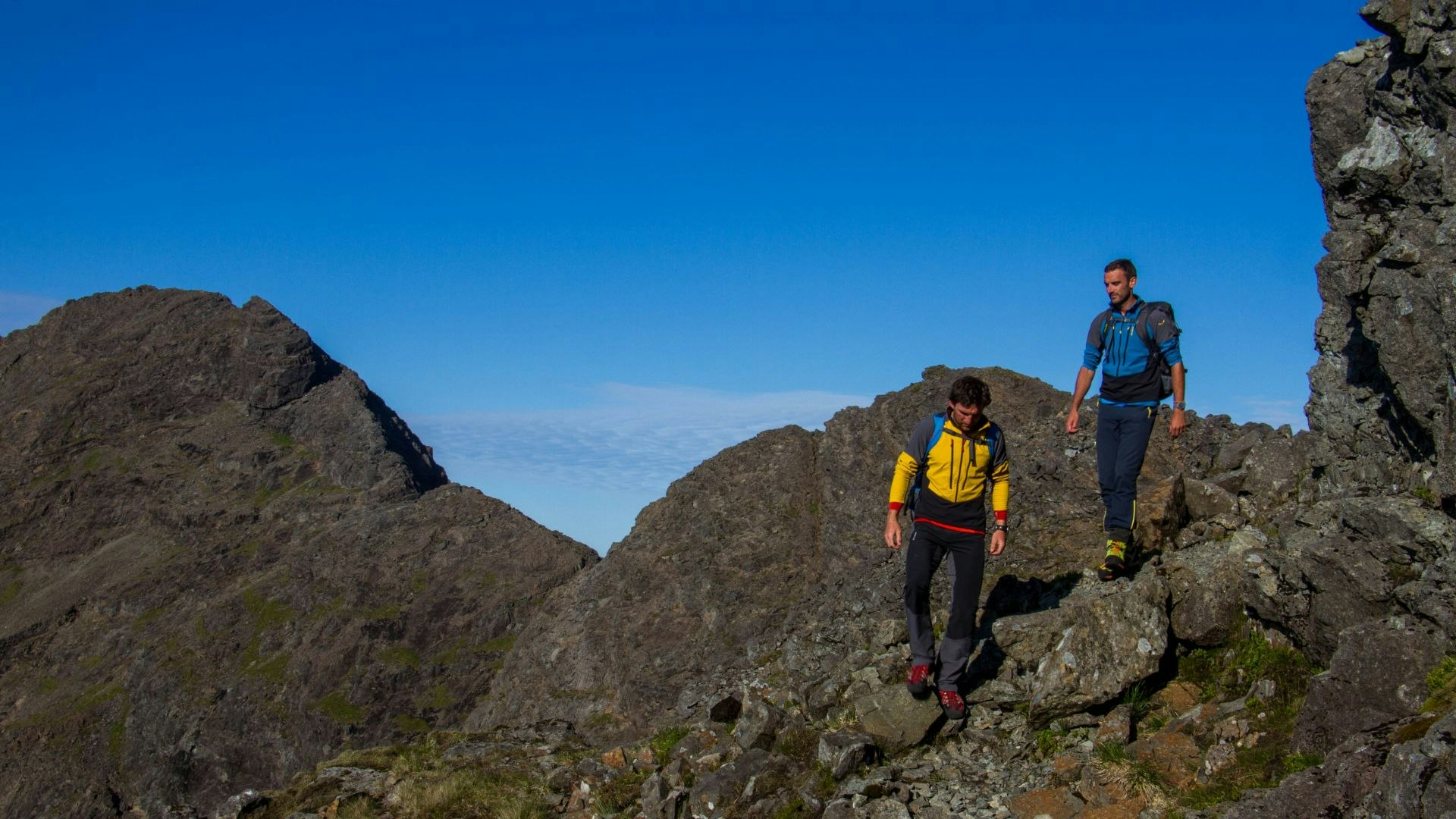 Hiking on the Cuillin Ridge Skye