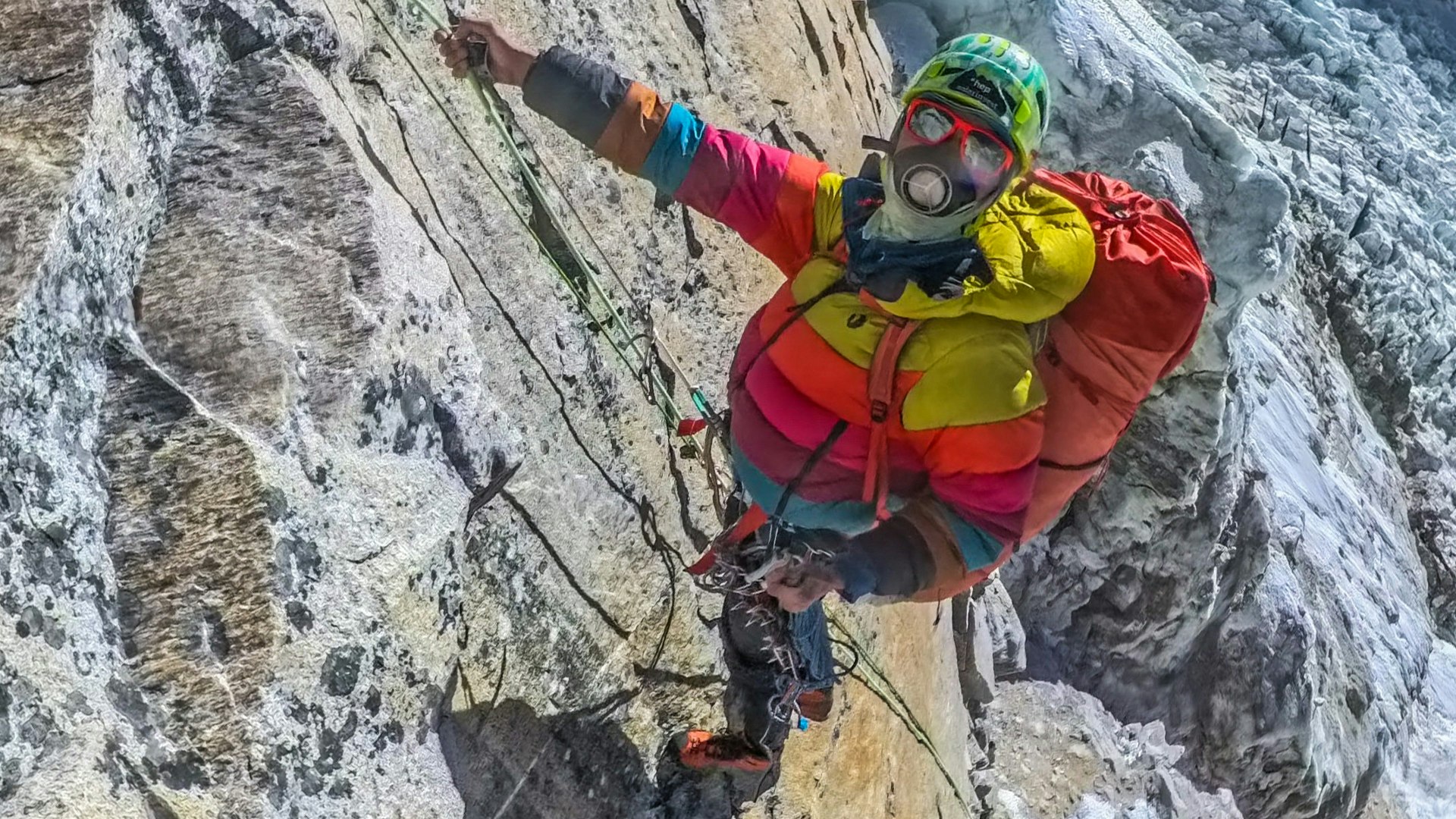 Jost Kobusch on a rock face