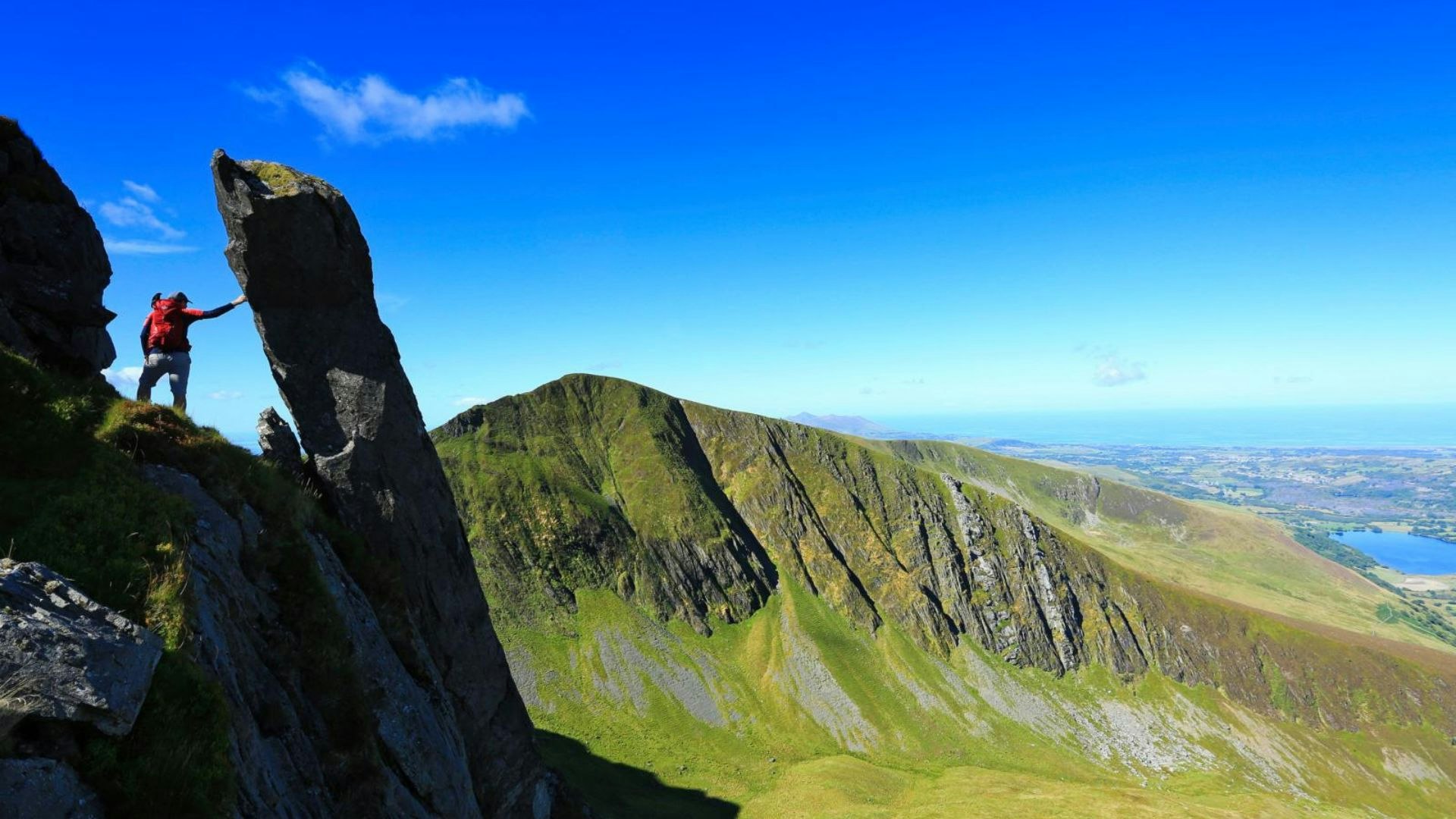 On Mynydd Drws-y-Coed Nantlle Ridge North Wales Snowdonia
