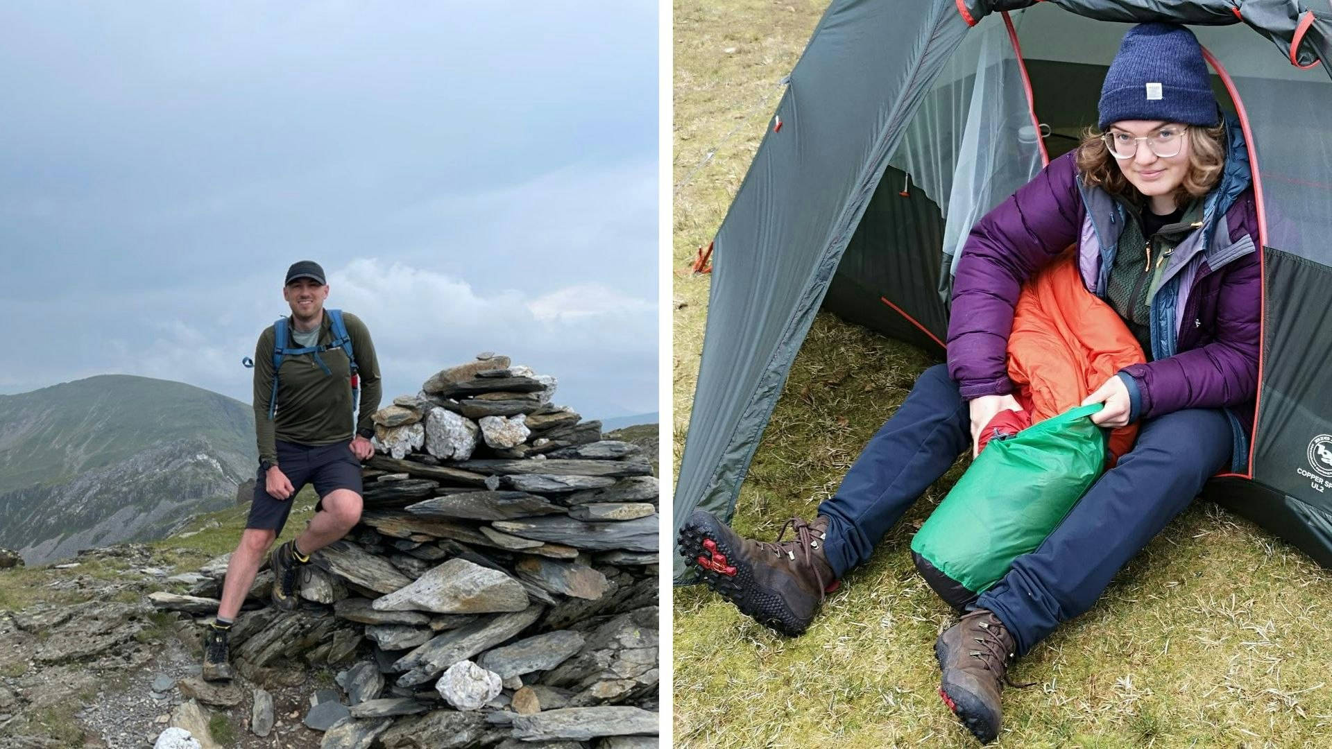 Rob Slade and Fliss Freeborn, kit testers
