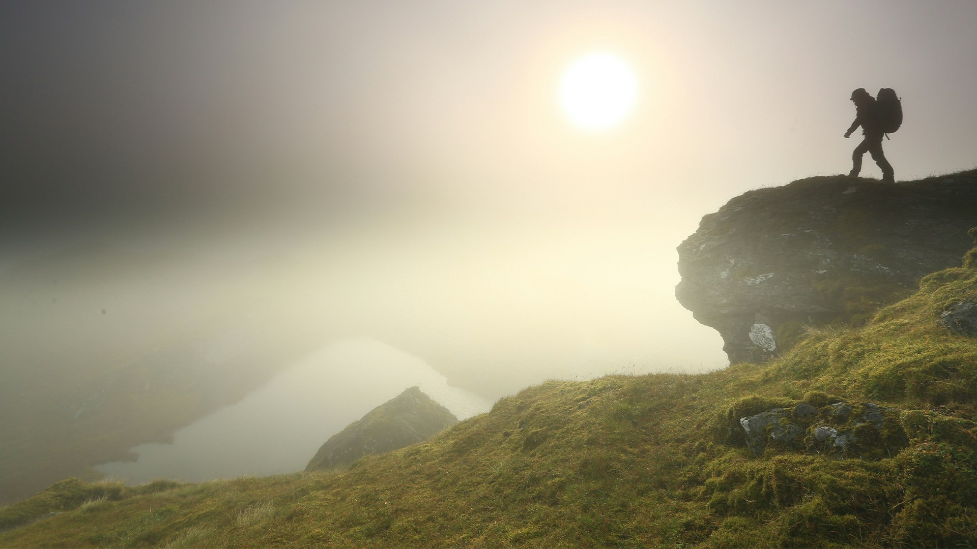 5 Tom Bailey hiking through Beinn nan Eachan Tarmachan Ridge
