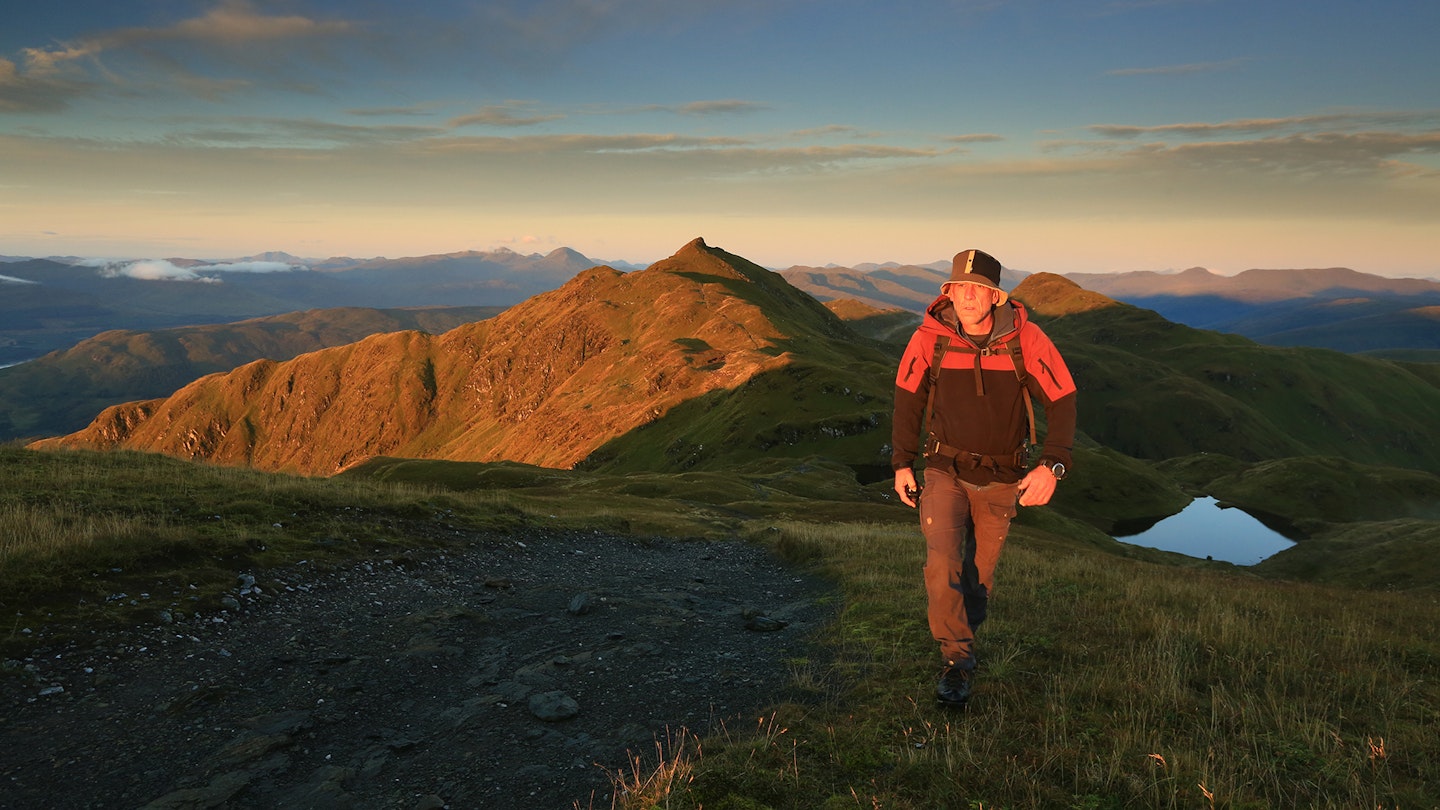 7 Tom Bailey hiking through Beinn nan Eachan Tarmachan Ridge