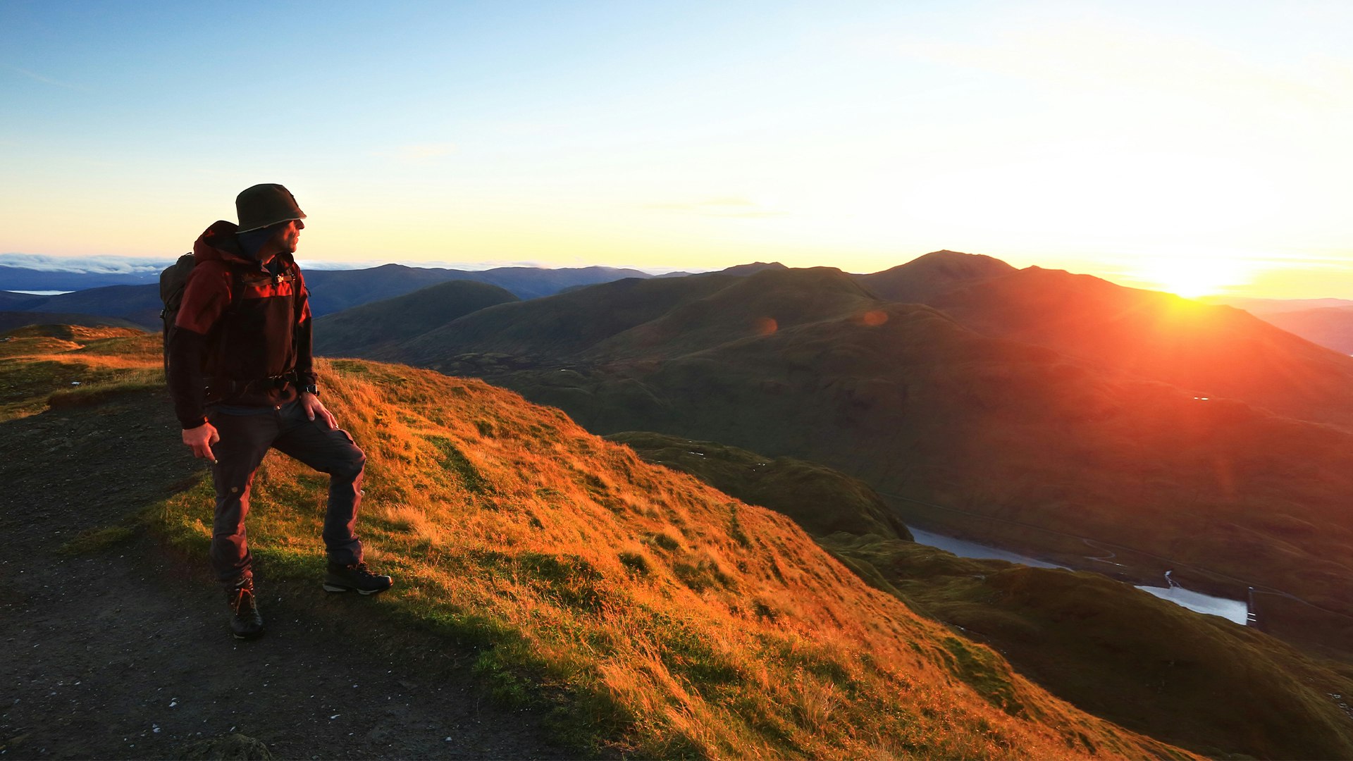 8 Tom Bailey hiking through Beinn nan Eachan Tarmachan Ridge