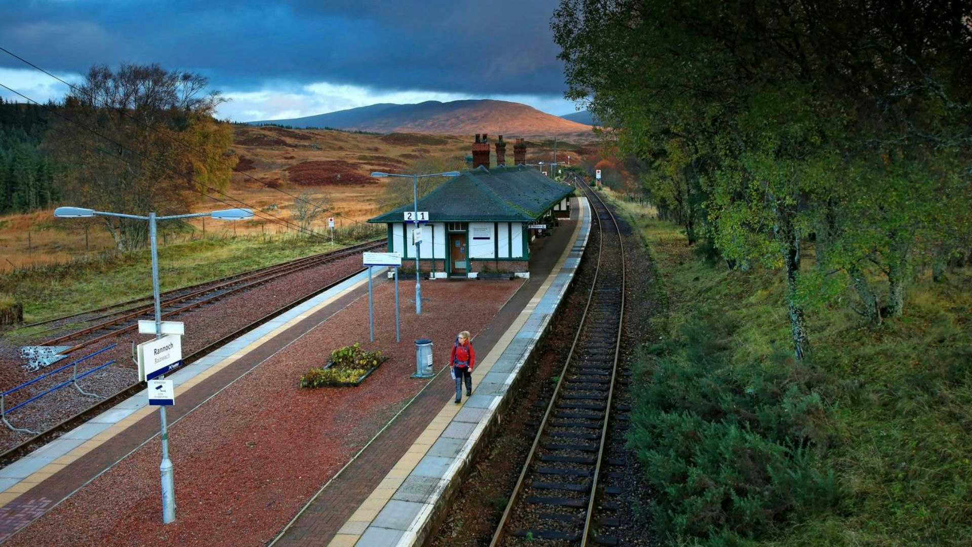 Rannoch Station Caledonian Sleeper Train Scotland