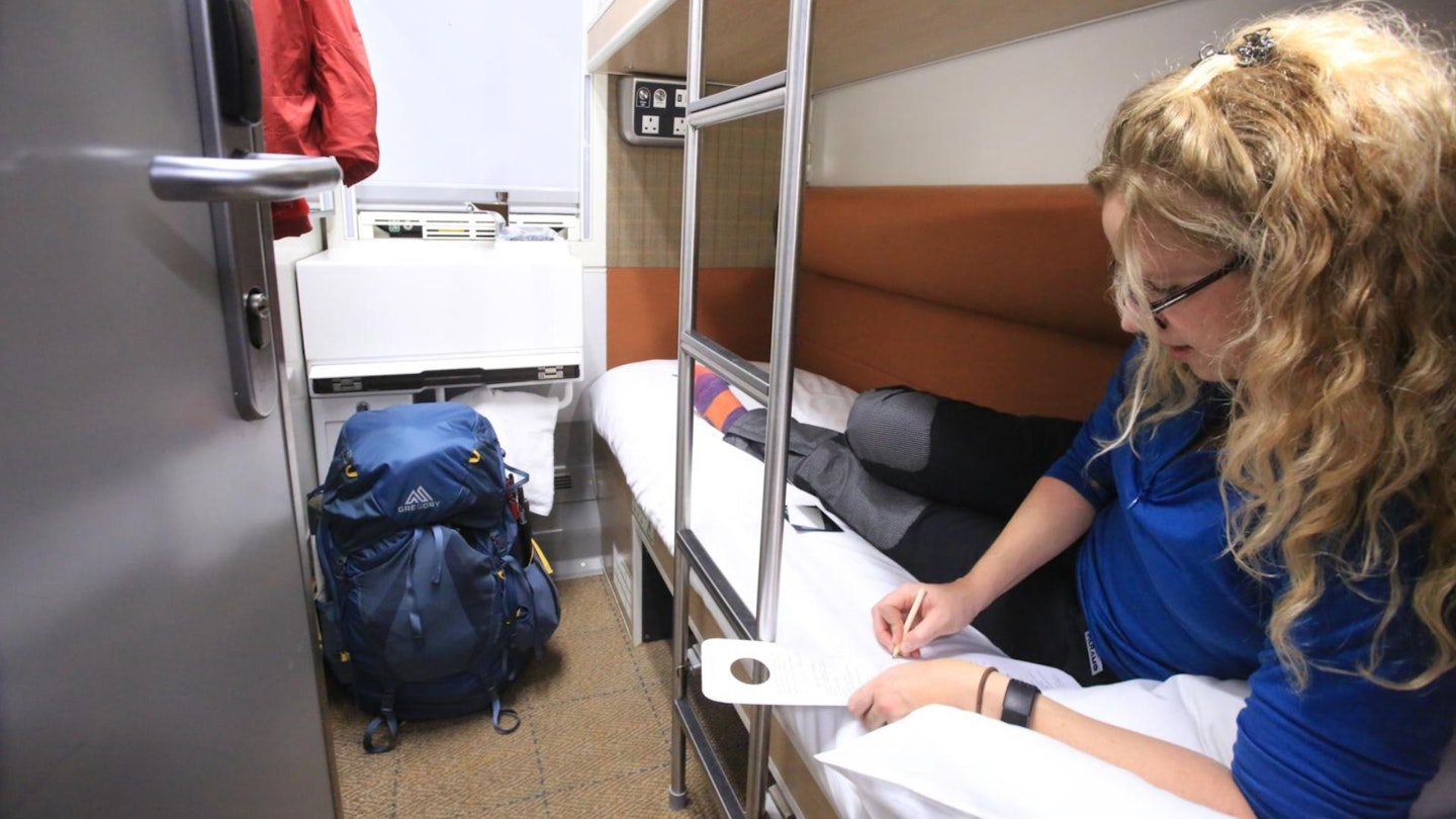 Caledonian Sleeper Train bunk bed