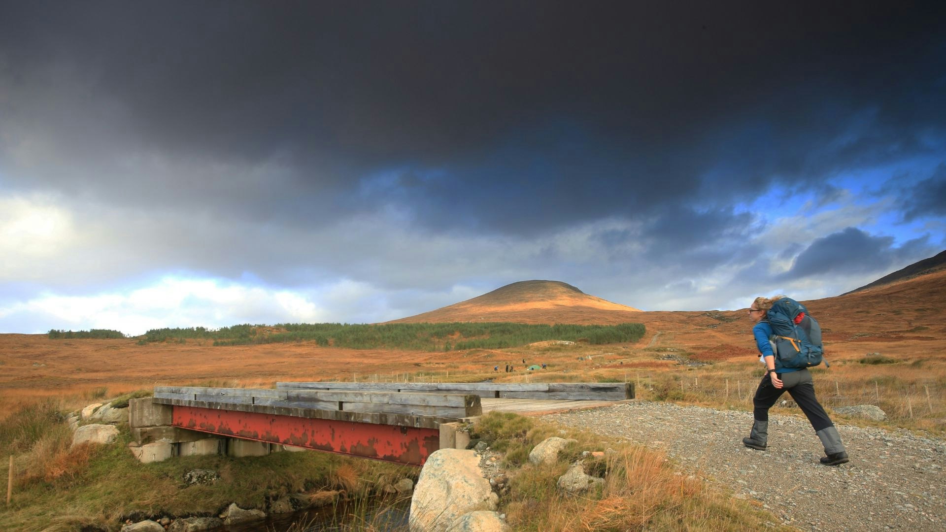 Carn Dearg from the Corrour path Sleeper train Scotland