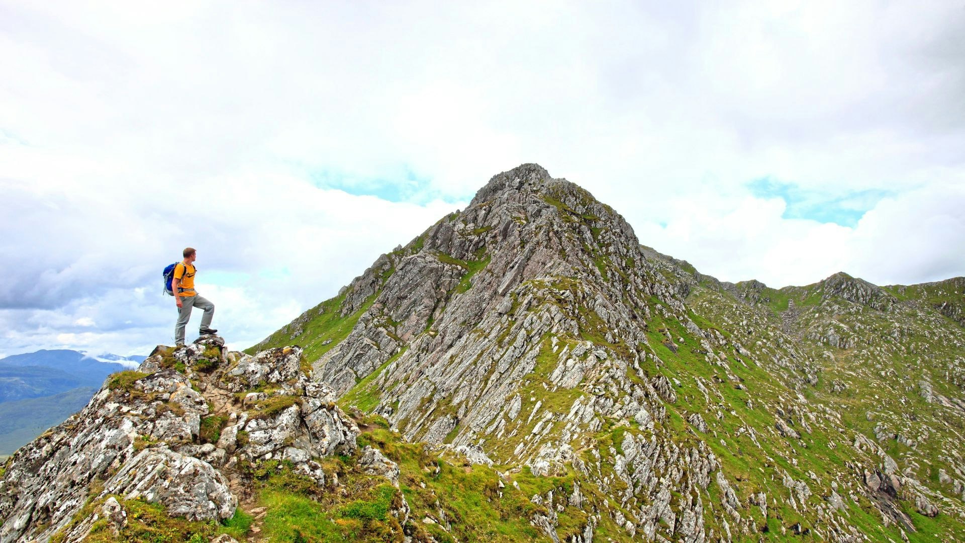Forcan Ridge, the saddle, Glen Shiel