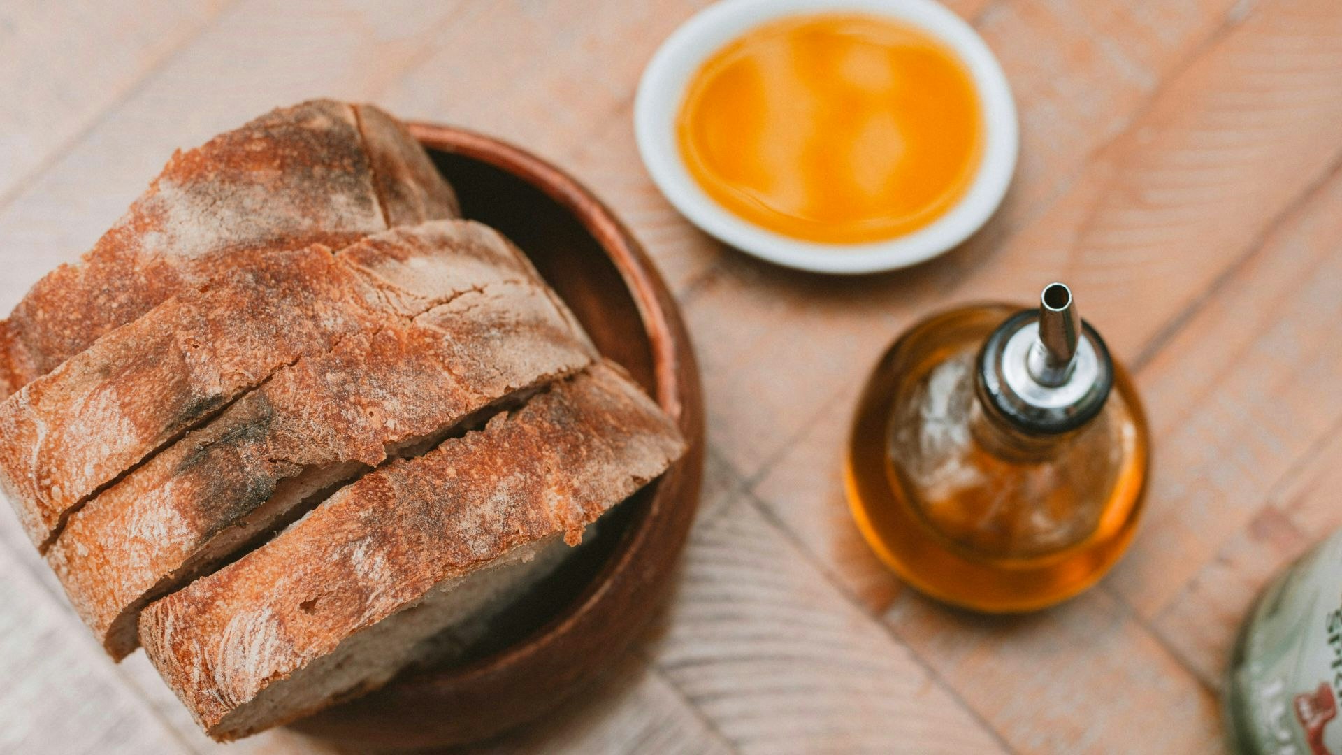 Bread and oil for camping