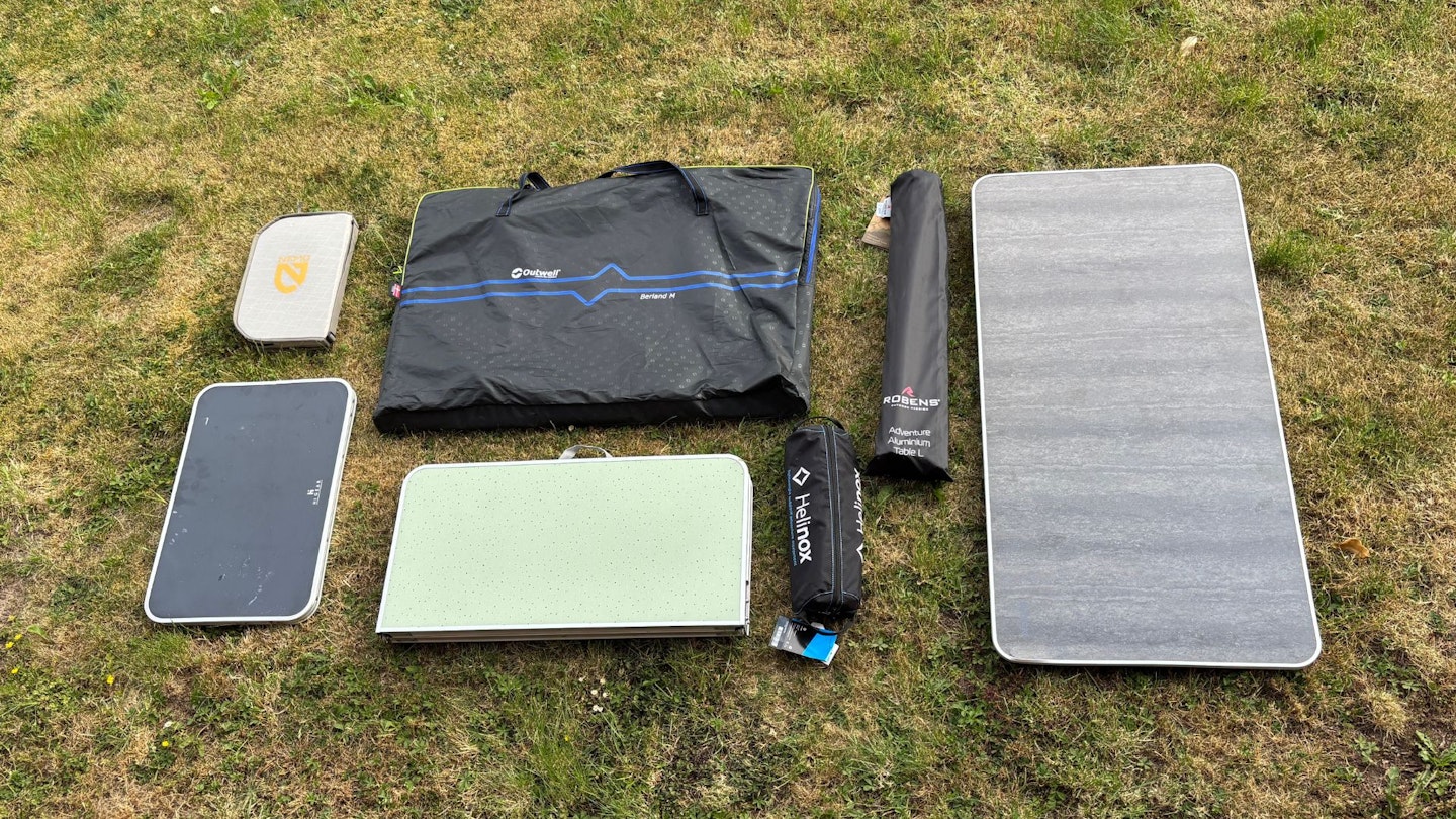 Camping tables compared