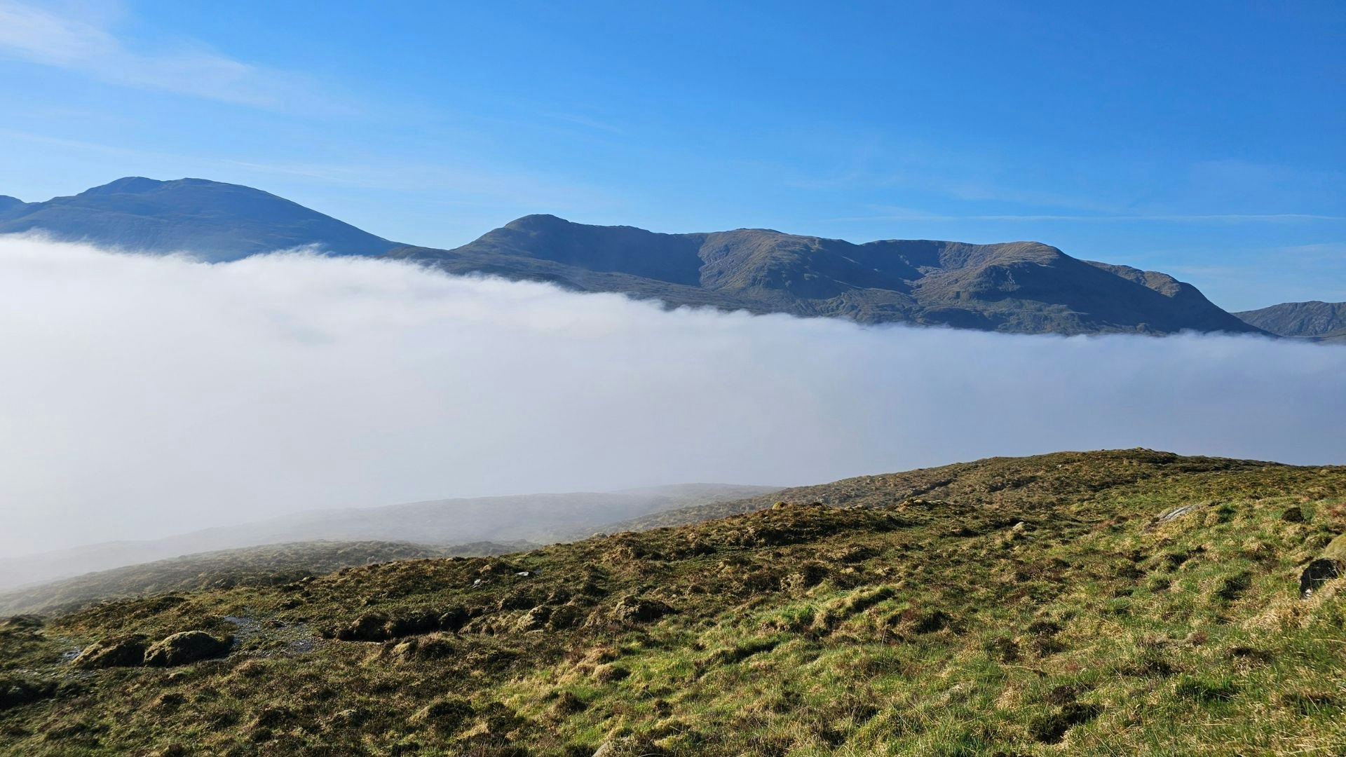 Cloud inversion above Loch Calavie