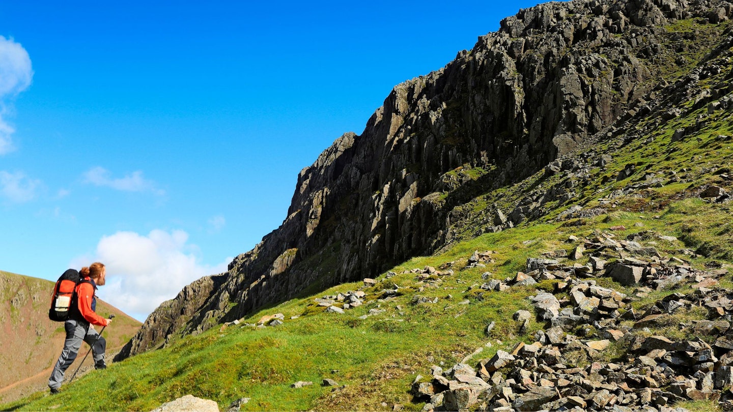 Ben approaches Great Gable
