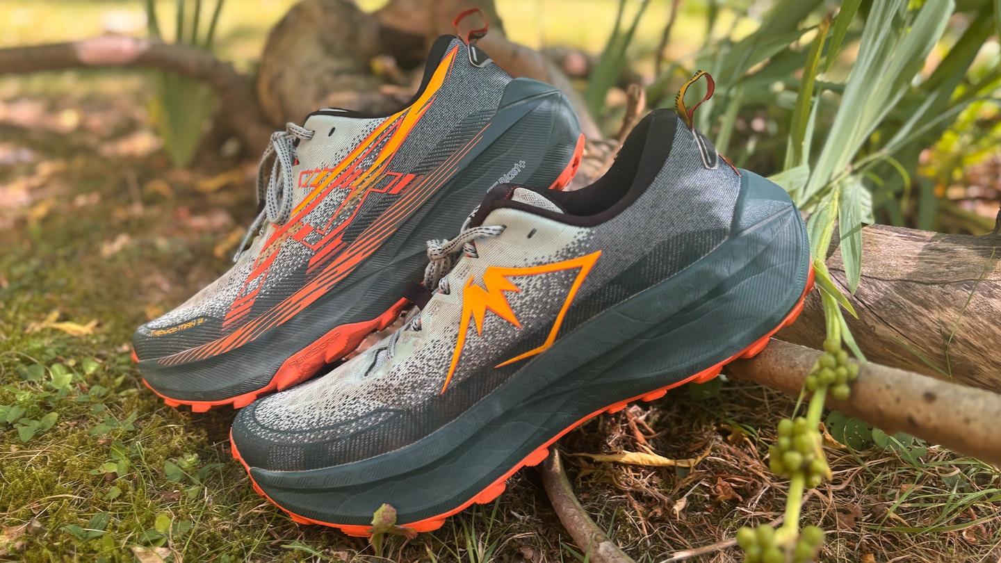 asics trabuco max 4 trail running shoes shot by milo wilson for review