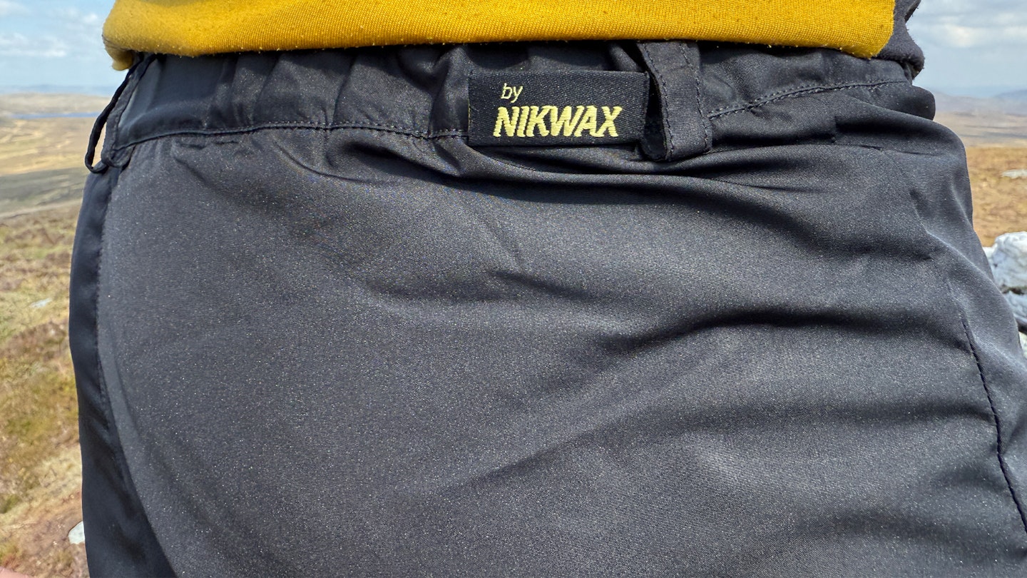 Booty on Paramo Cascada II waterproof trousers