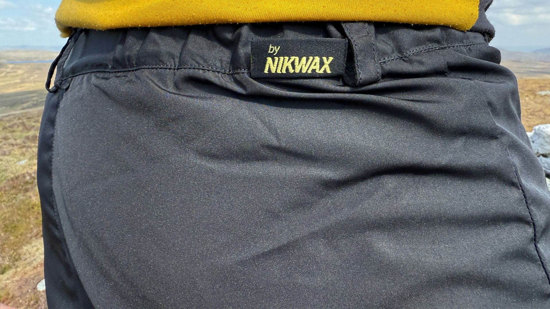Booty on Paramo Cascada II waterproof trousers