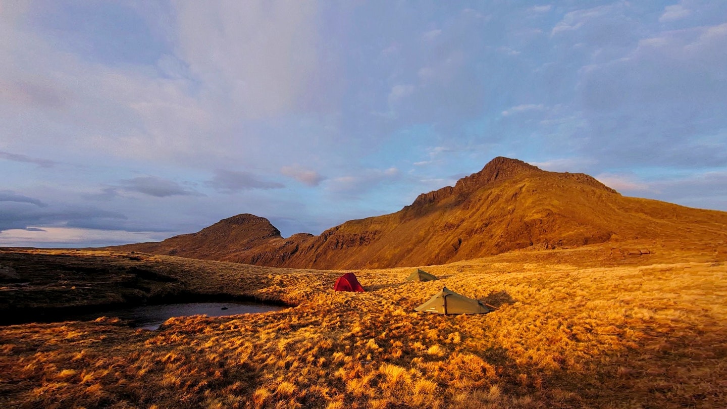 Camping at Bealach an Oir - Isle of Rum