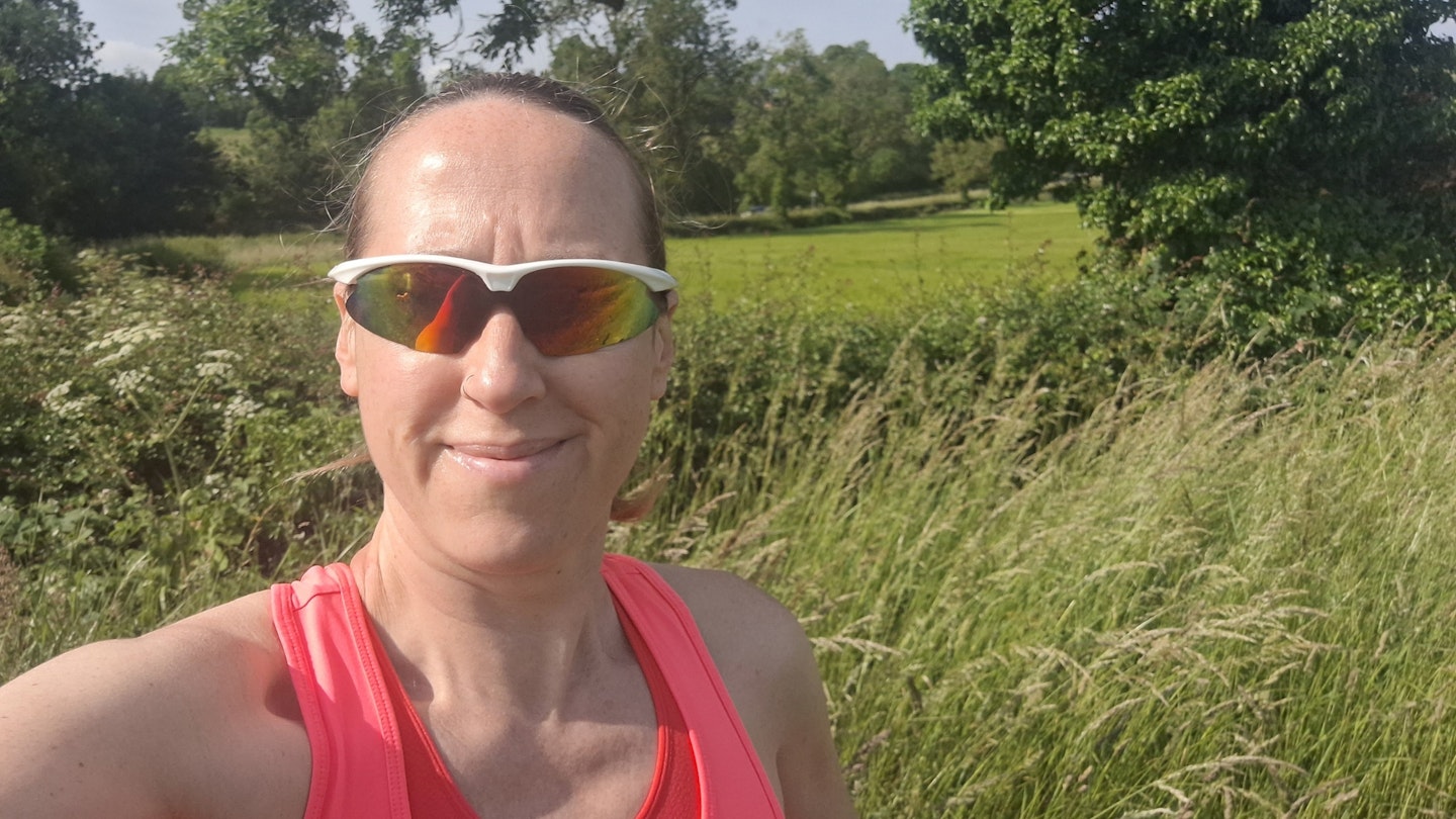 Lily Canter out testing the Hoka Mafate X trail running shoe