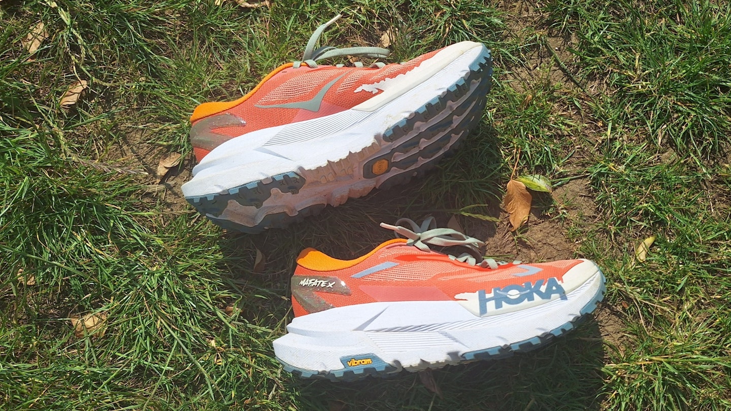 Hoka Mafate X trail running shoes