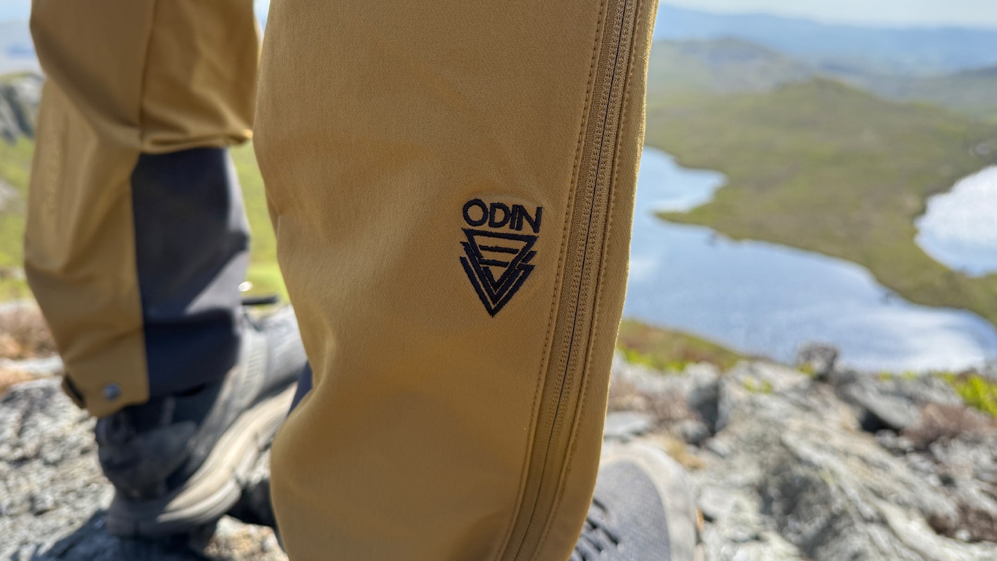 Logo on Helly Hansen Odin Huginn 2 softshell walking trousers