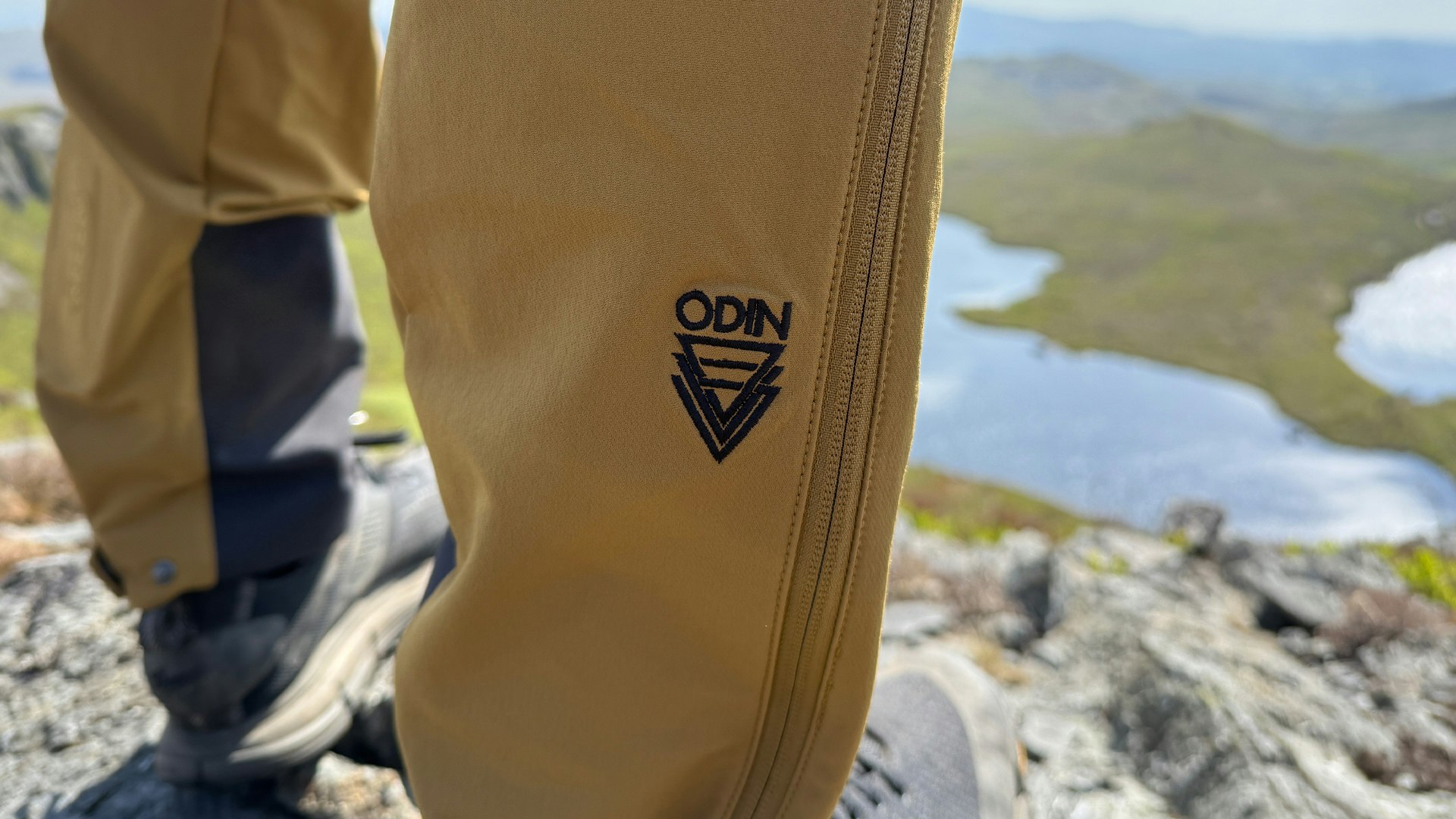 Logo on Helly Hansen Odin Huginn 2 softshell walking trousers