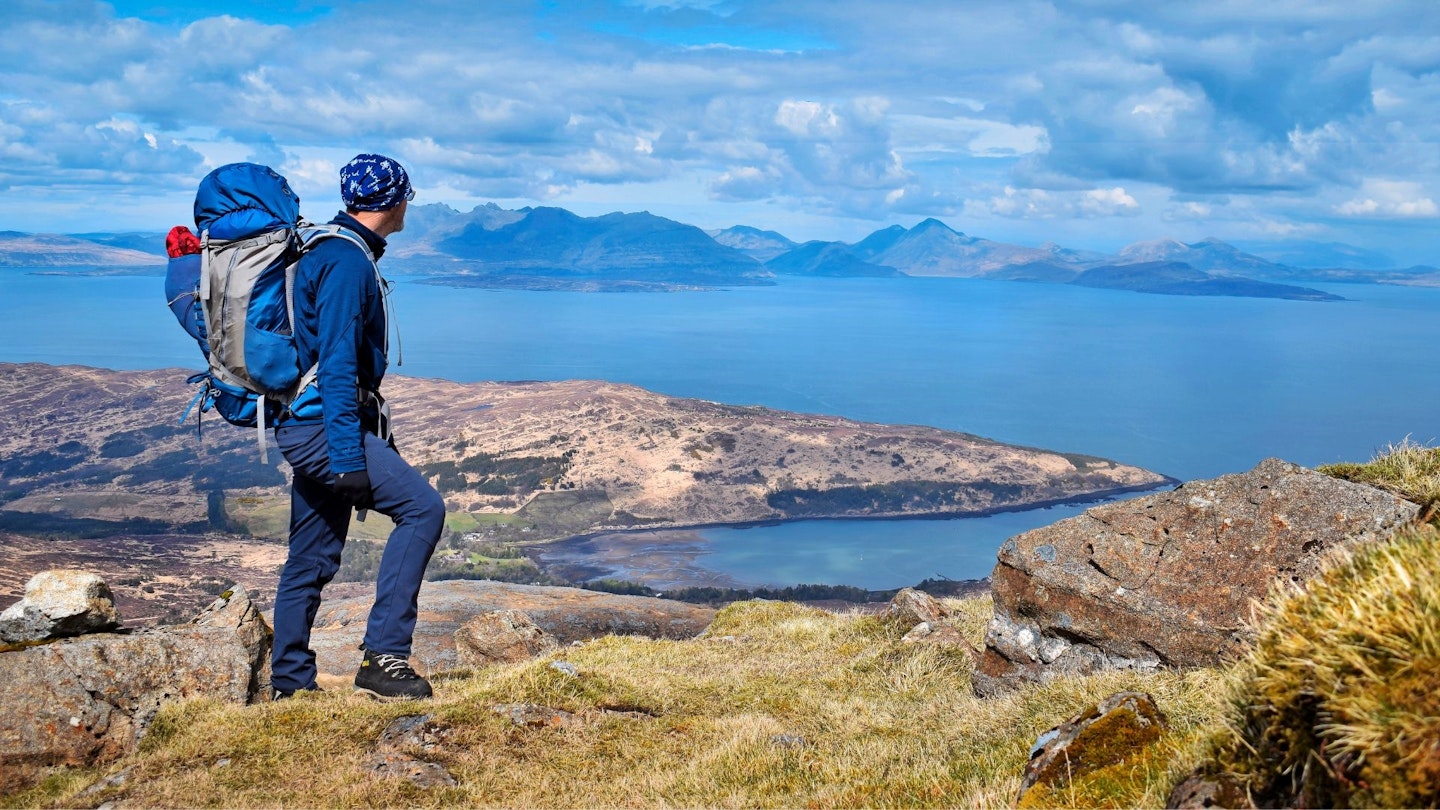Looking across to Skye from Hallival - Isle of Rum