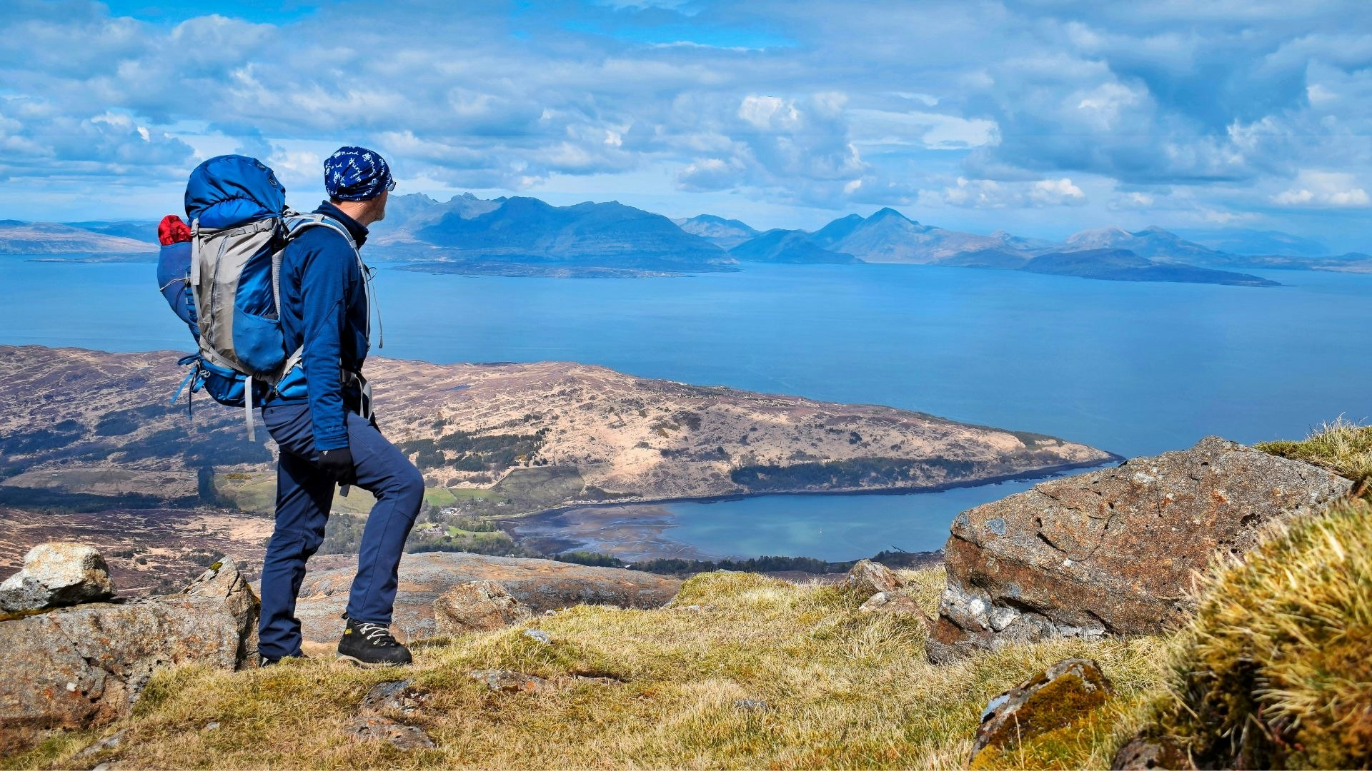 Looking across to Skye from Hallival - Isle of Rum