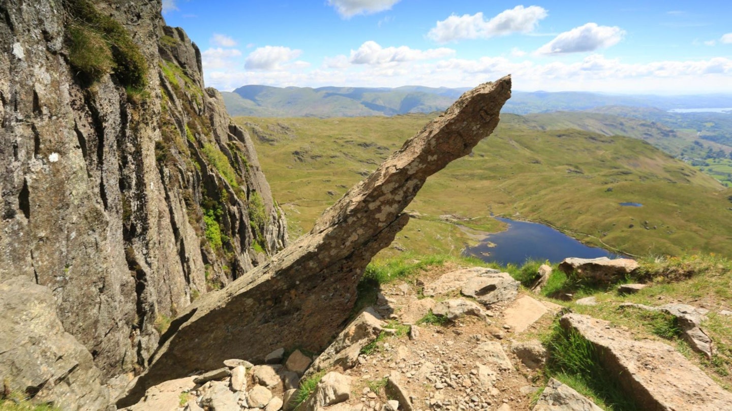 Prominent rock feature on Jack's Rake