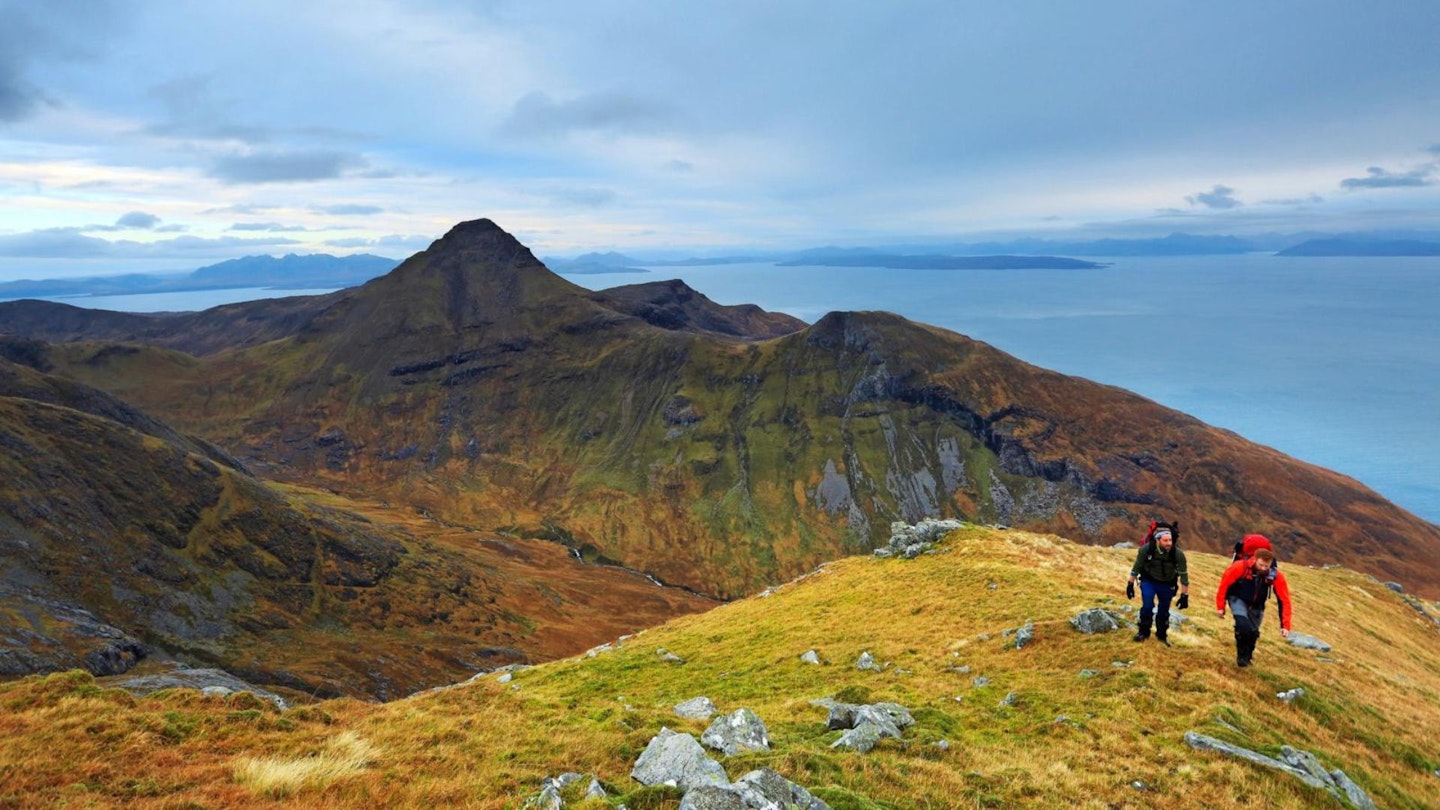 Sgurr nan Gillean, looking over to Askival, Rum Cuillin