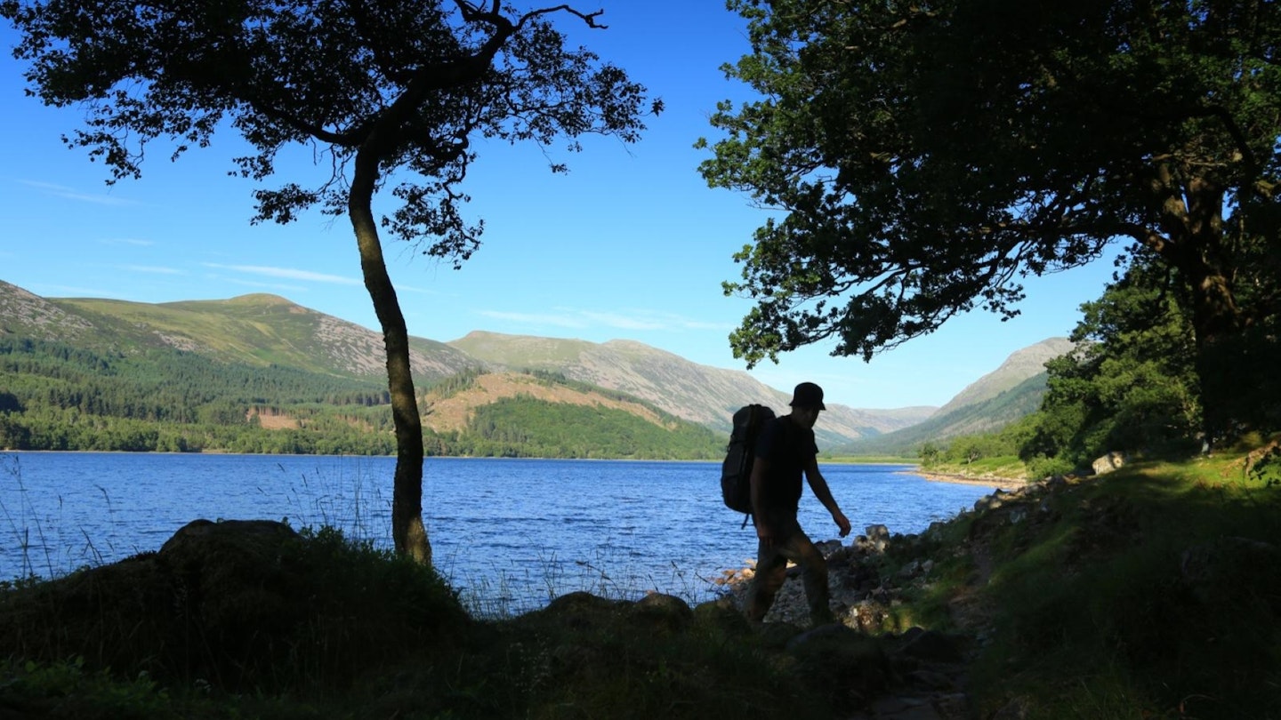 Shade of trees Walking along southern shore of Ennerdale