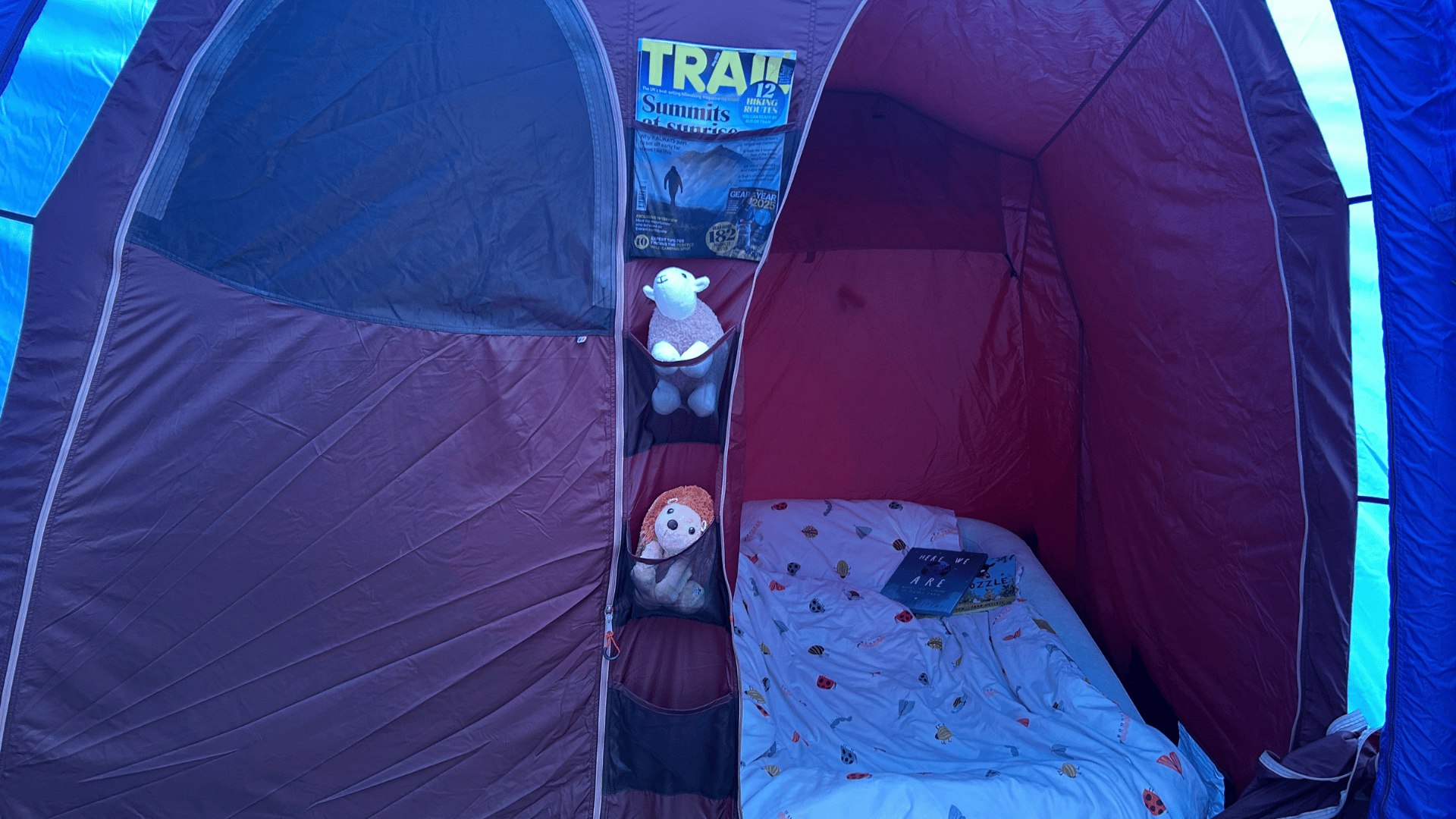 The inside of the Berghaus Air 400 tent