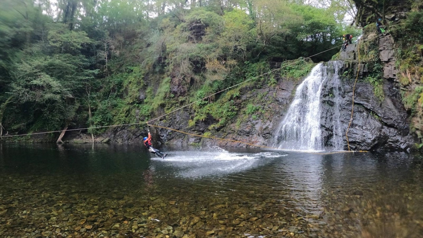 Canyoning Afon Prysor Ceunant Llennyrch Snowdonia North Wales