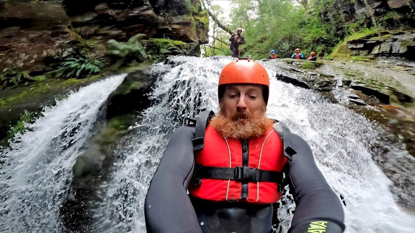 Canyoning Afon Prysor Ceunant Llennyrch Snowdonia North Wales