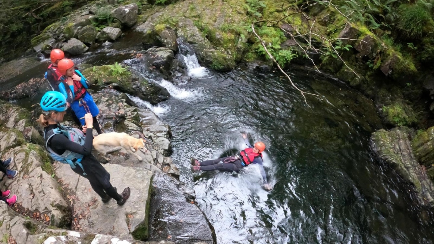 Canyoning Afon Prysor Ceunant Llennyrch Snowdonia North Wales