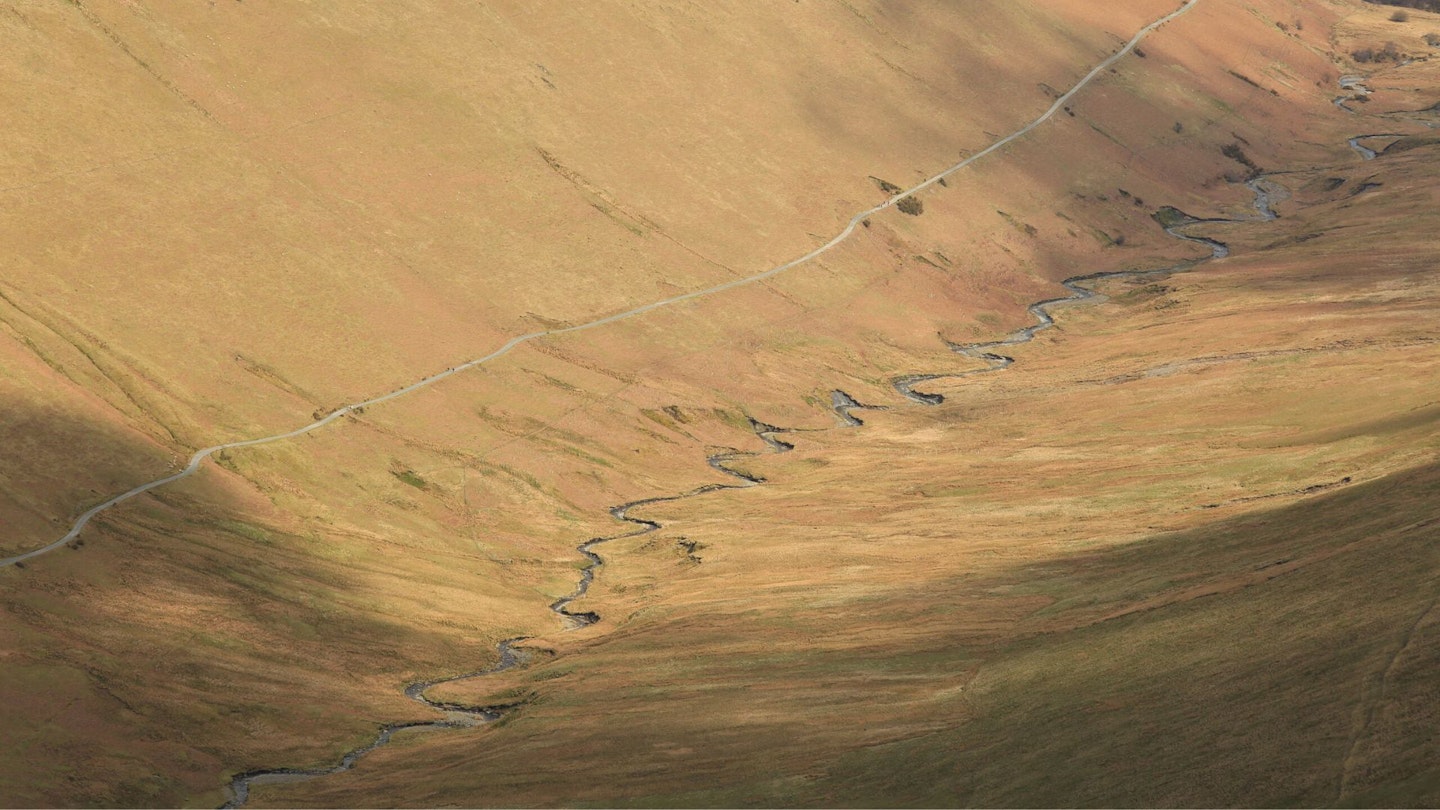 Coledale Beck from high on the Coledale Round, Lake District