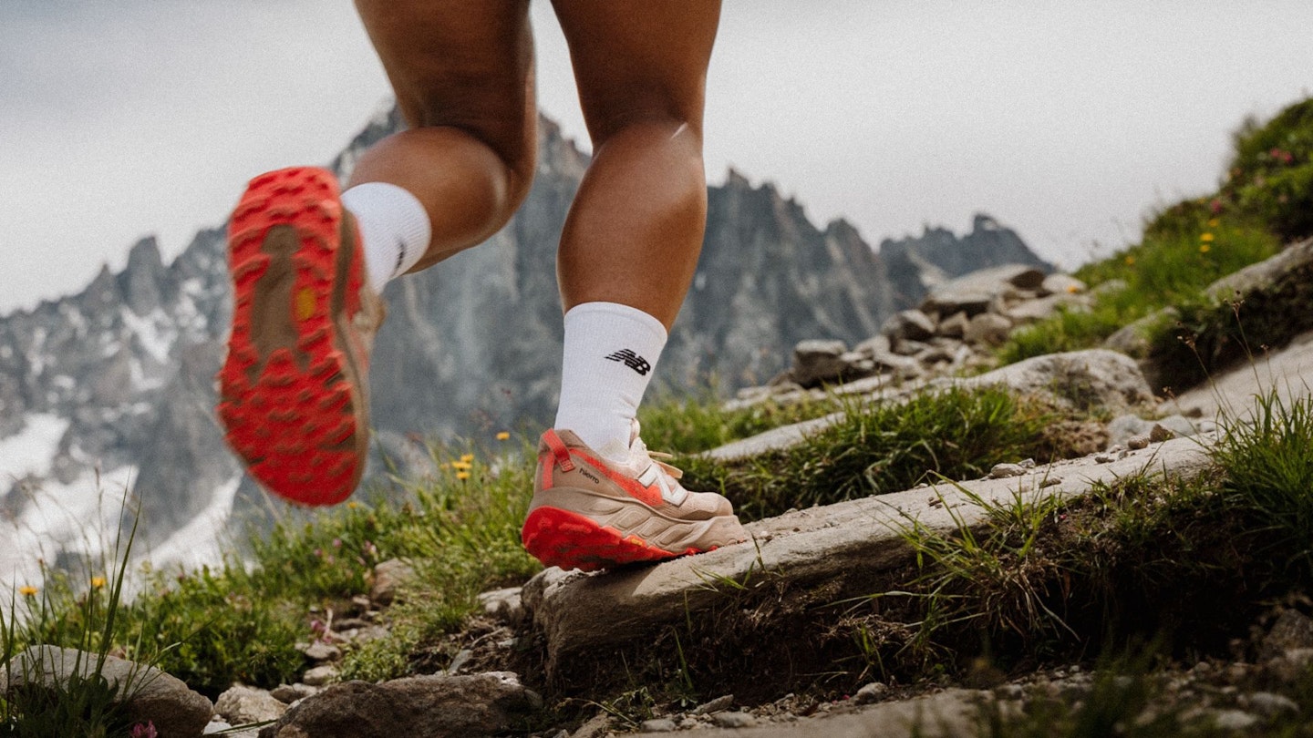 Juliette Denny running in New Balance Fresh Foam X Hierro v9