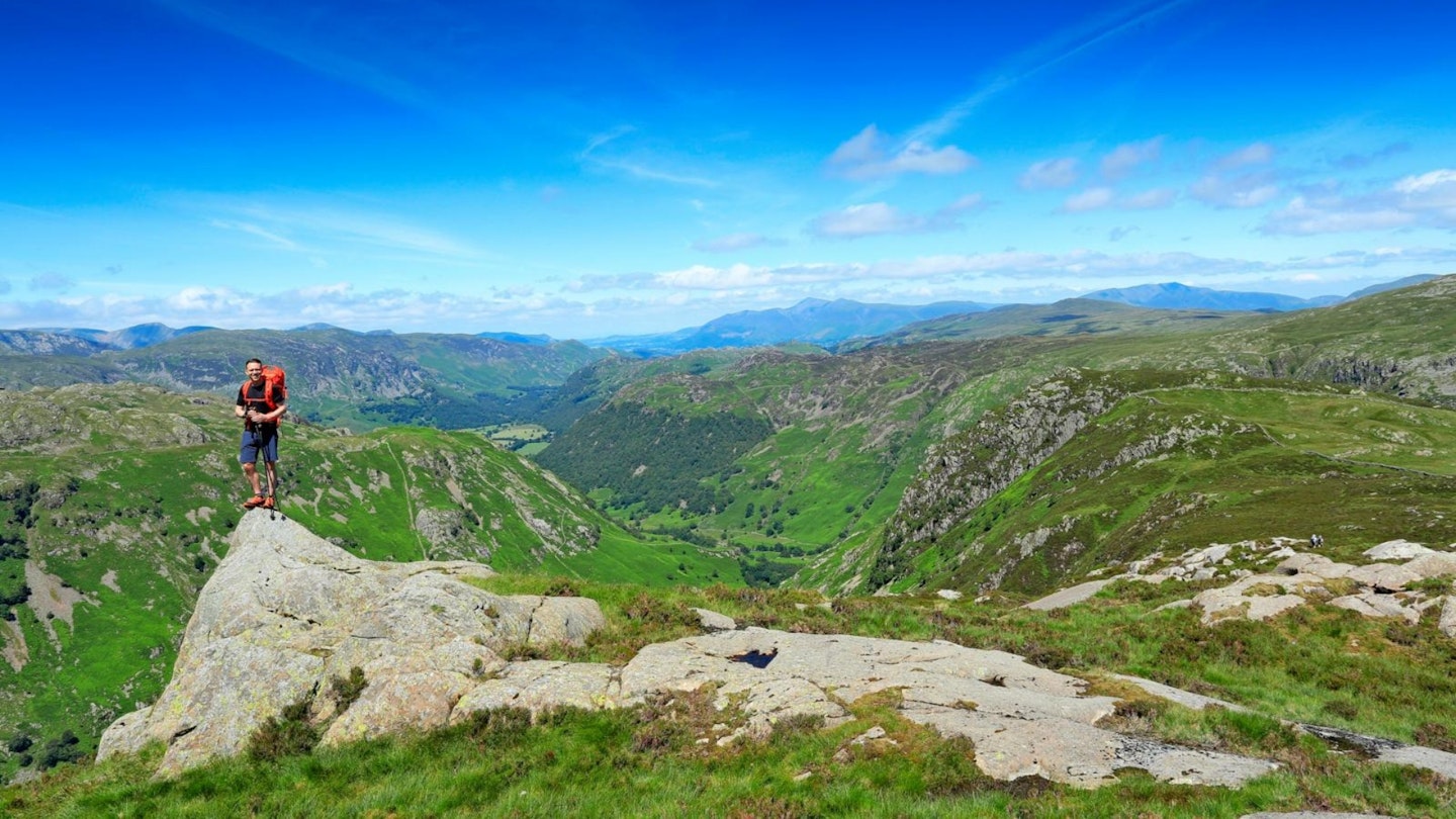 Looking towards Borrowdale from the summit of sergeant's Crag