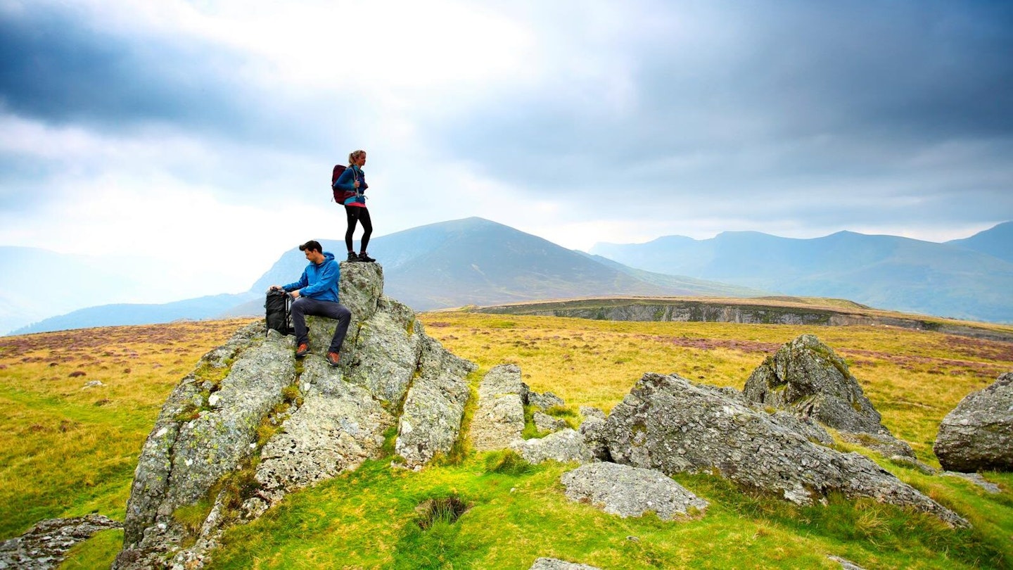 Looking towards Mynydd Mawr from the Summit of Moel Tryfan, North Wales