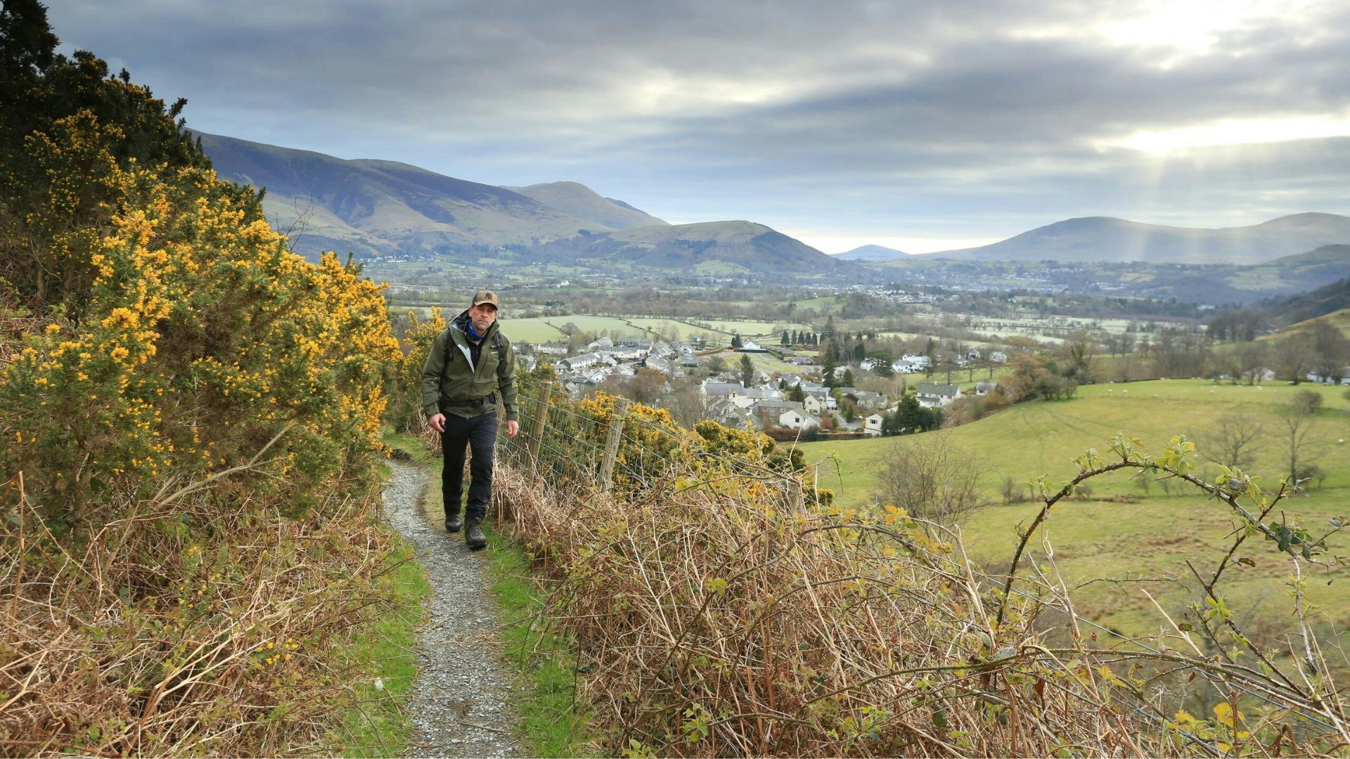 Near the start of the Coledale Round walk, Lake District
