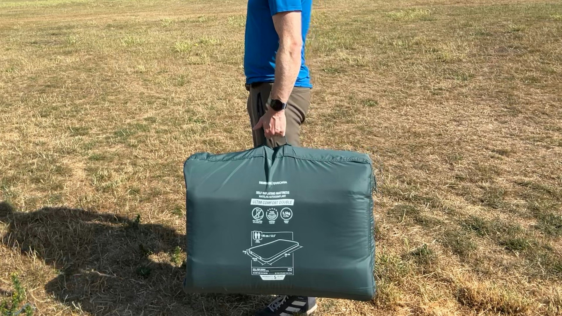 Quechua Self-Inflating Camping Mattress - Ultim Comfort Double