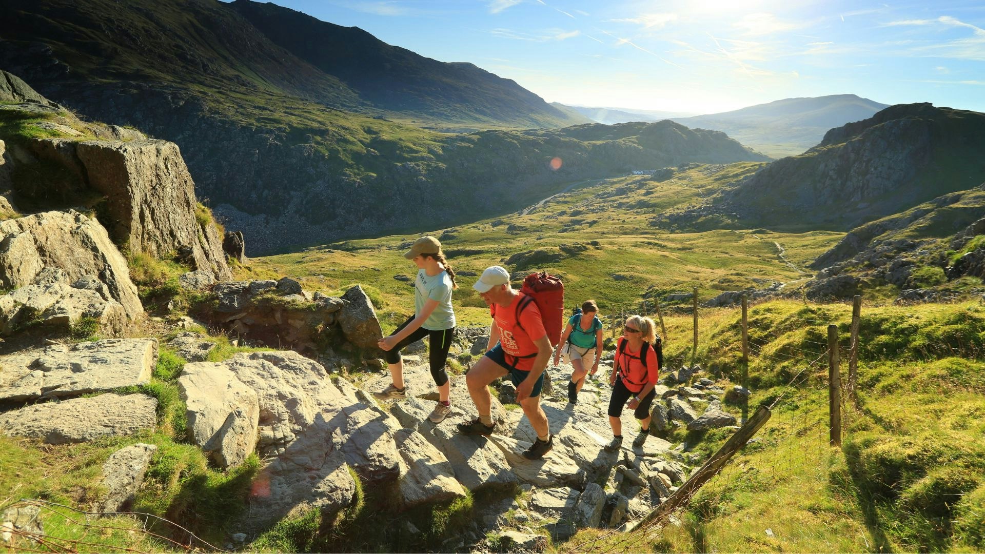 Low down on the PYG track heading for Crib Goch Snowdon Scrambling Crib Goch Summer Snowdonia North Wales