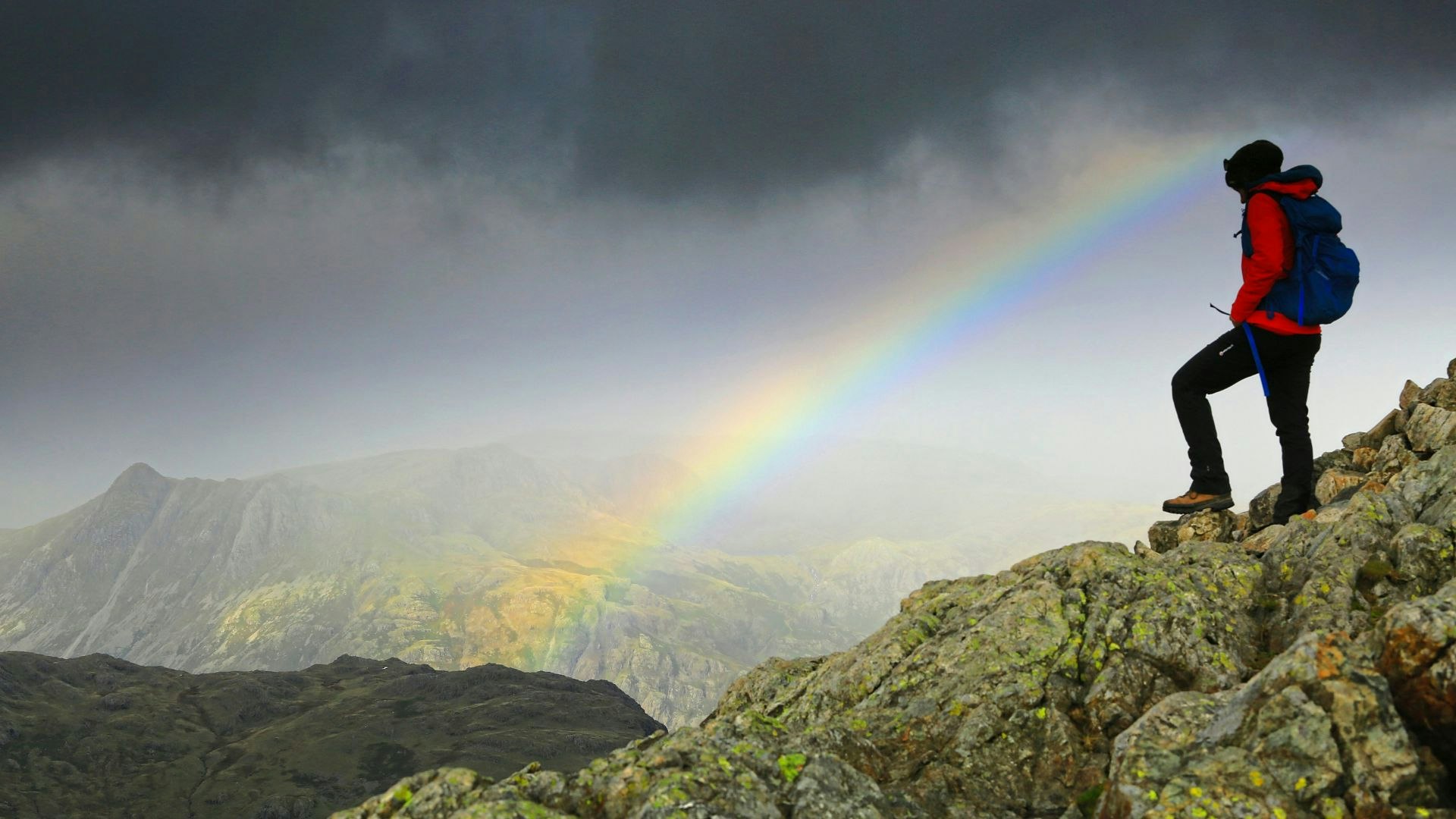 Weatherlam rainbow Lake District