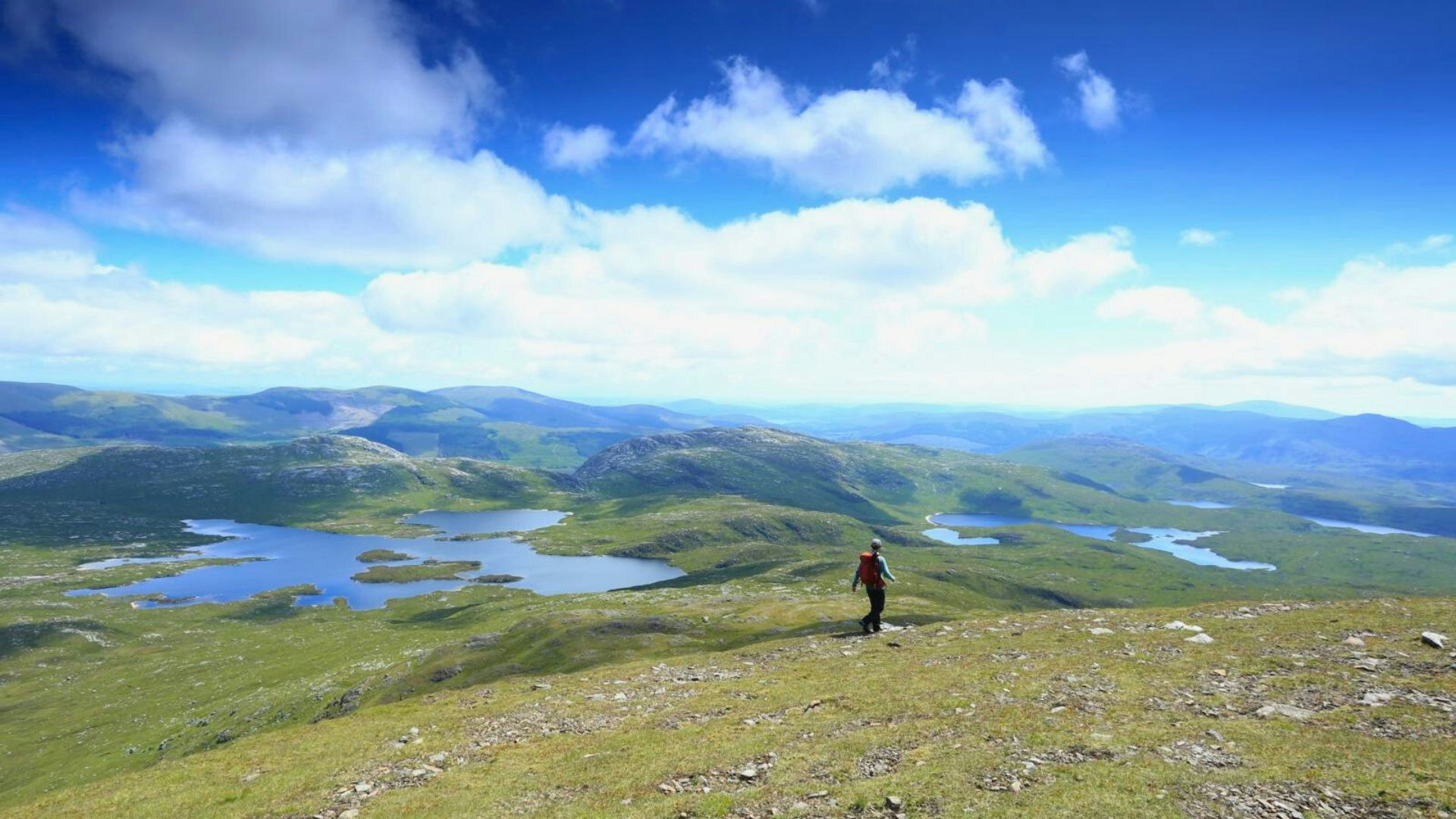 Heading down the Merrick towards Loch Enoch Galloway, Southern Uplands