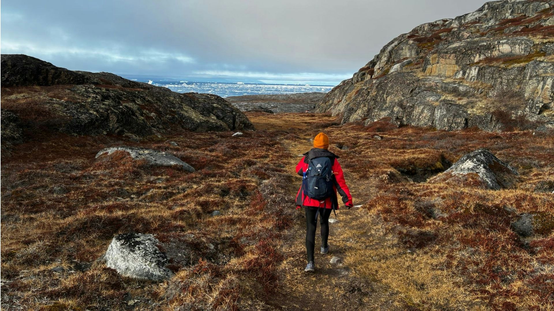 Gregory Nano 24 daypack being used in Greenland