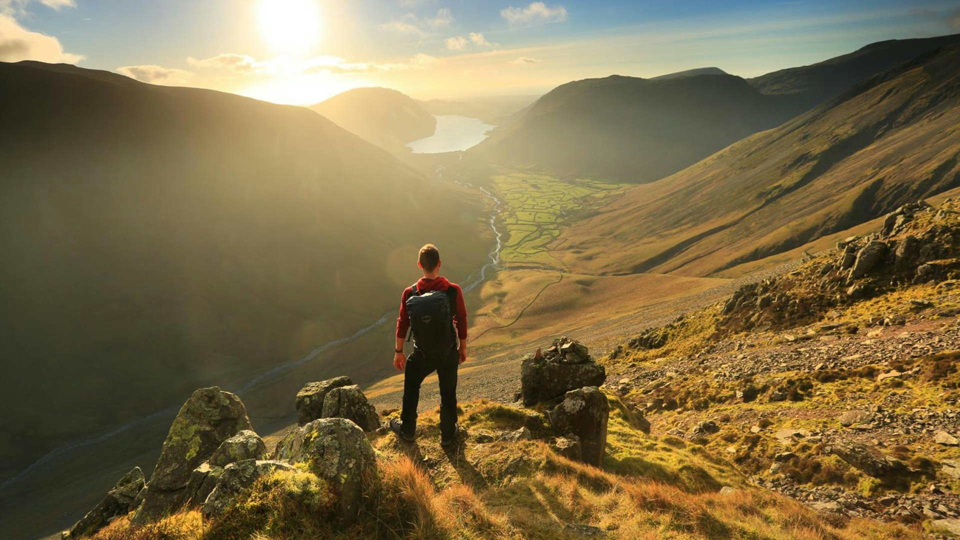 looking out over the lakes