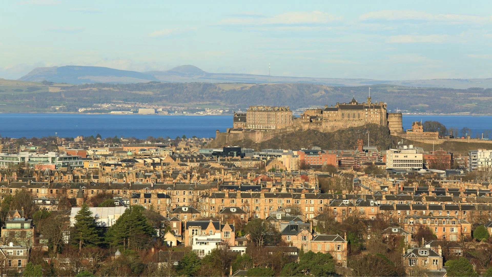 View over Edinburgh Castle