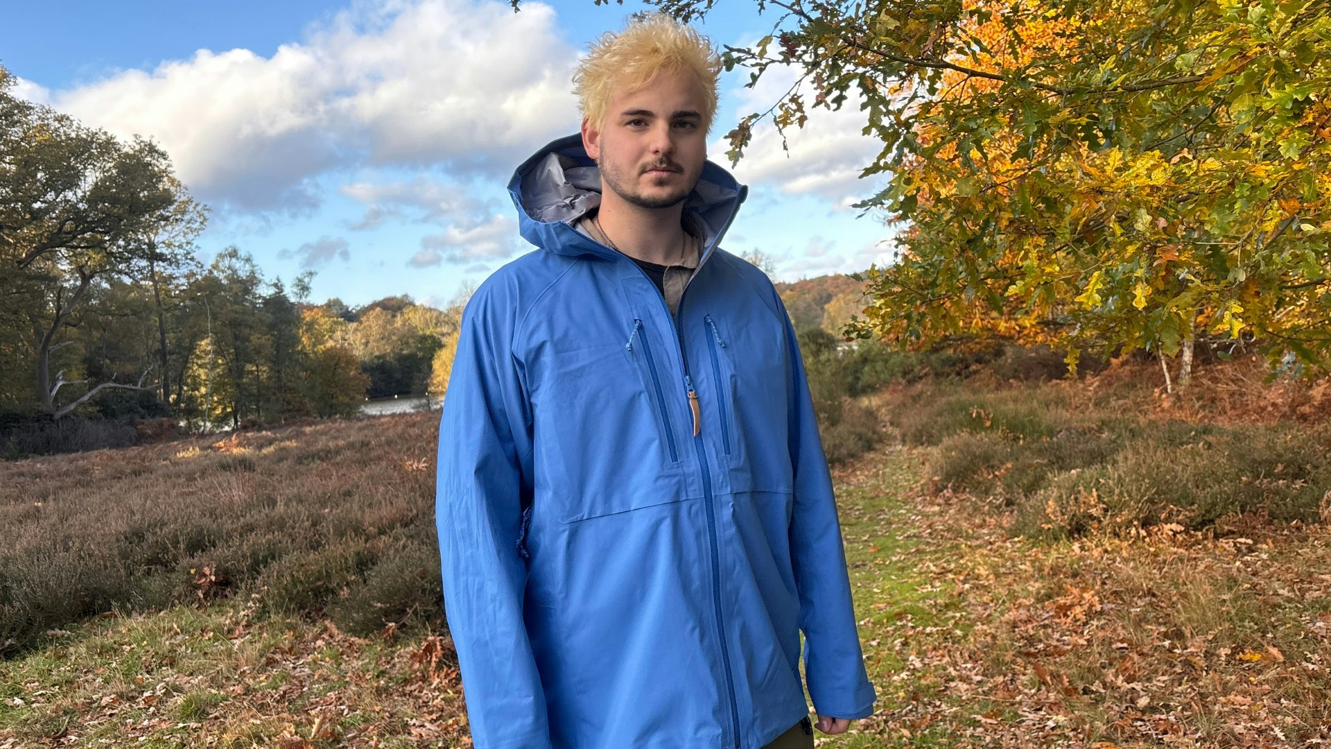 Milo looking awkward in the Fjallraven Keb GTX jacket