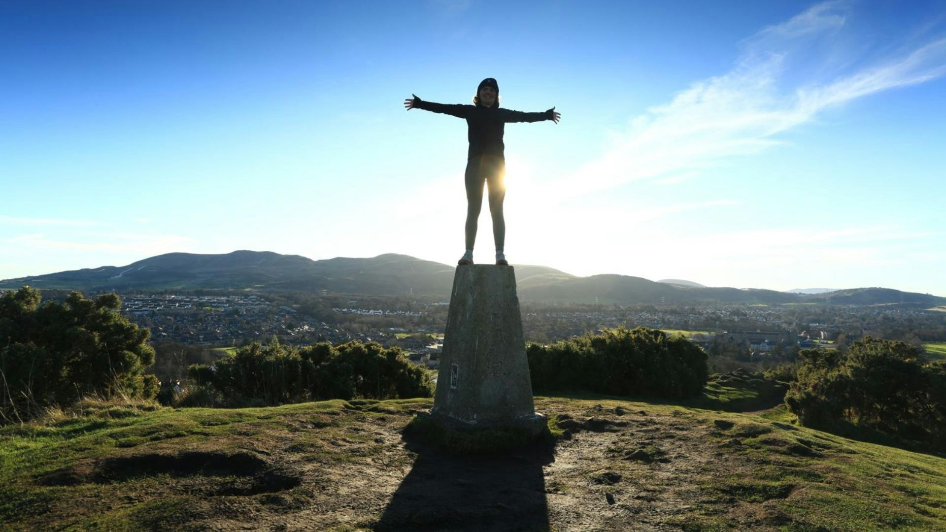 Pentland Hills from Wester Craiglochart hill Edinburgh
