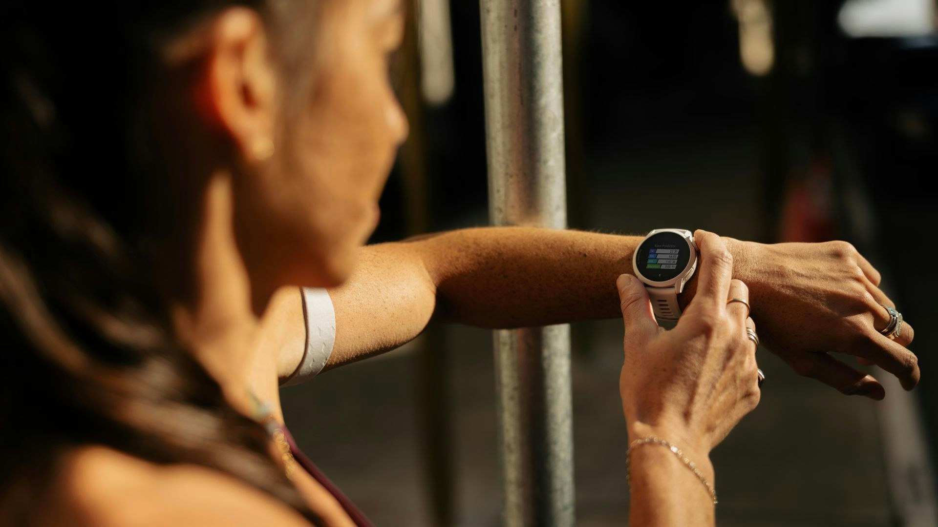 Coros Pace 4 screen being used