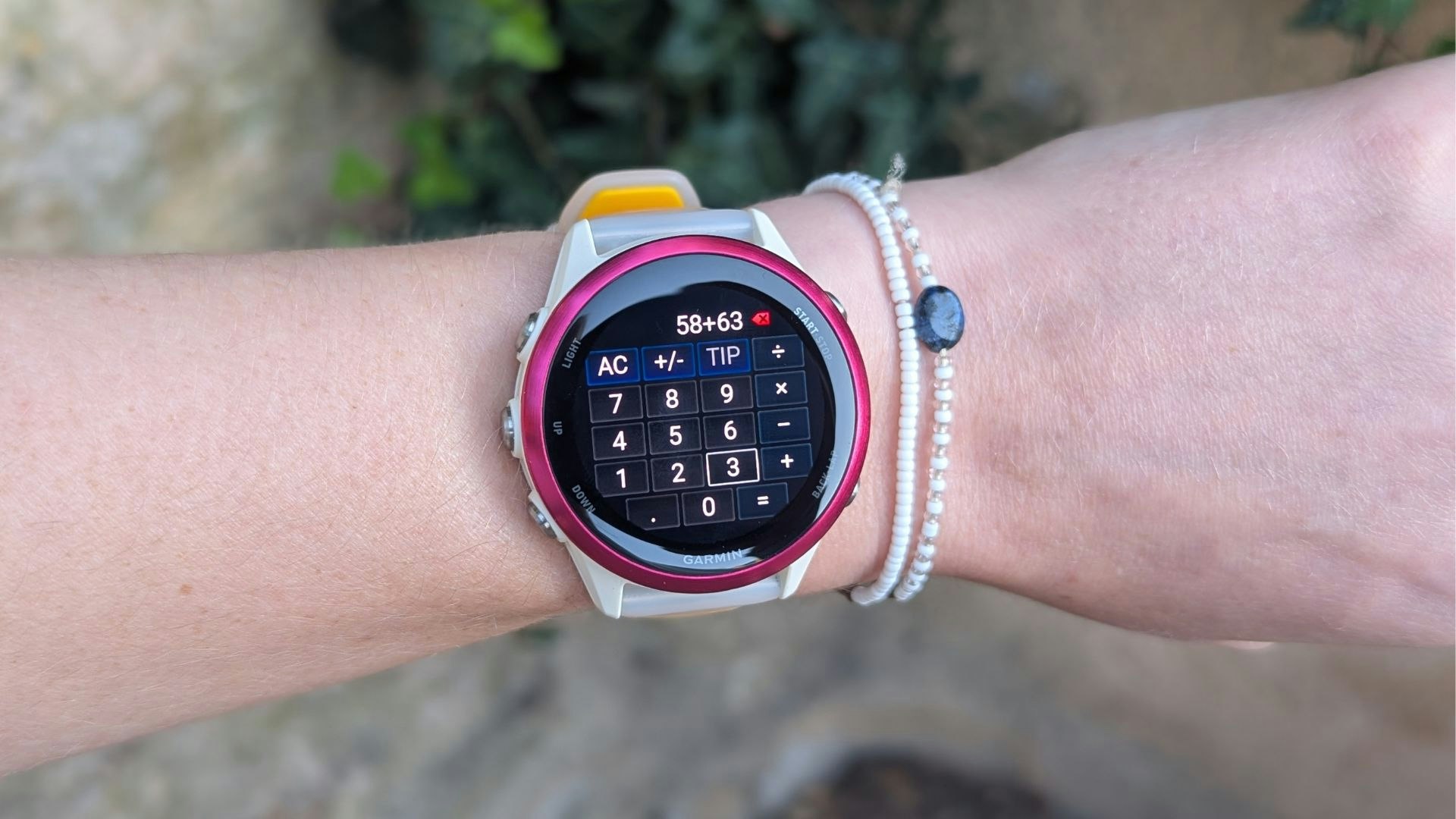 Garmin Forerunner 570 calculator